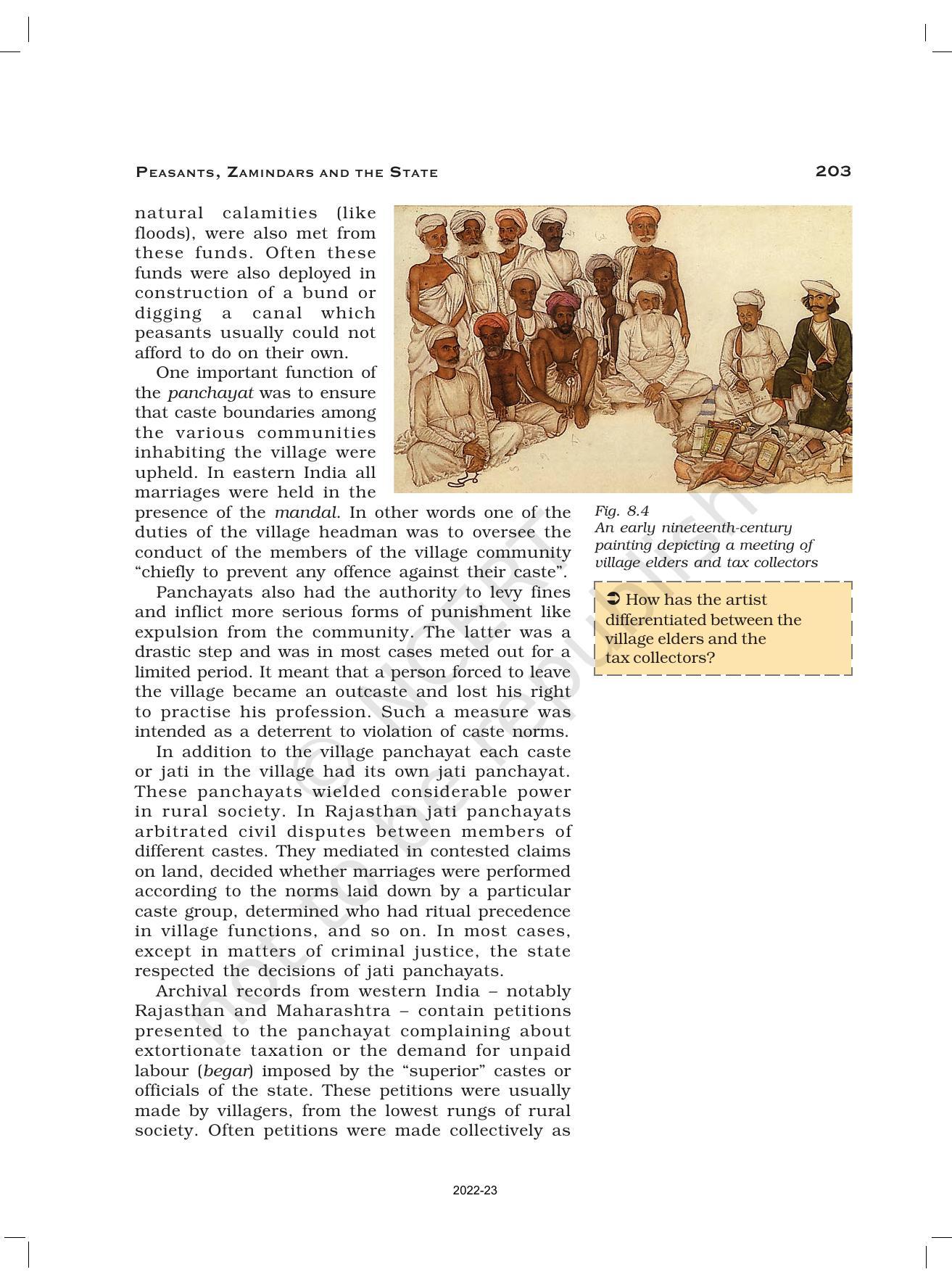 NCERT Book for Class 12 History (Part-II) Chapter 8 Peasants, Zamindars, and the State - Page 8