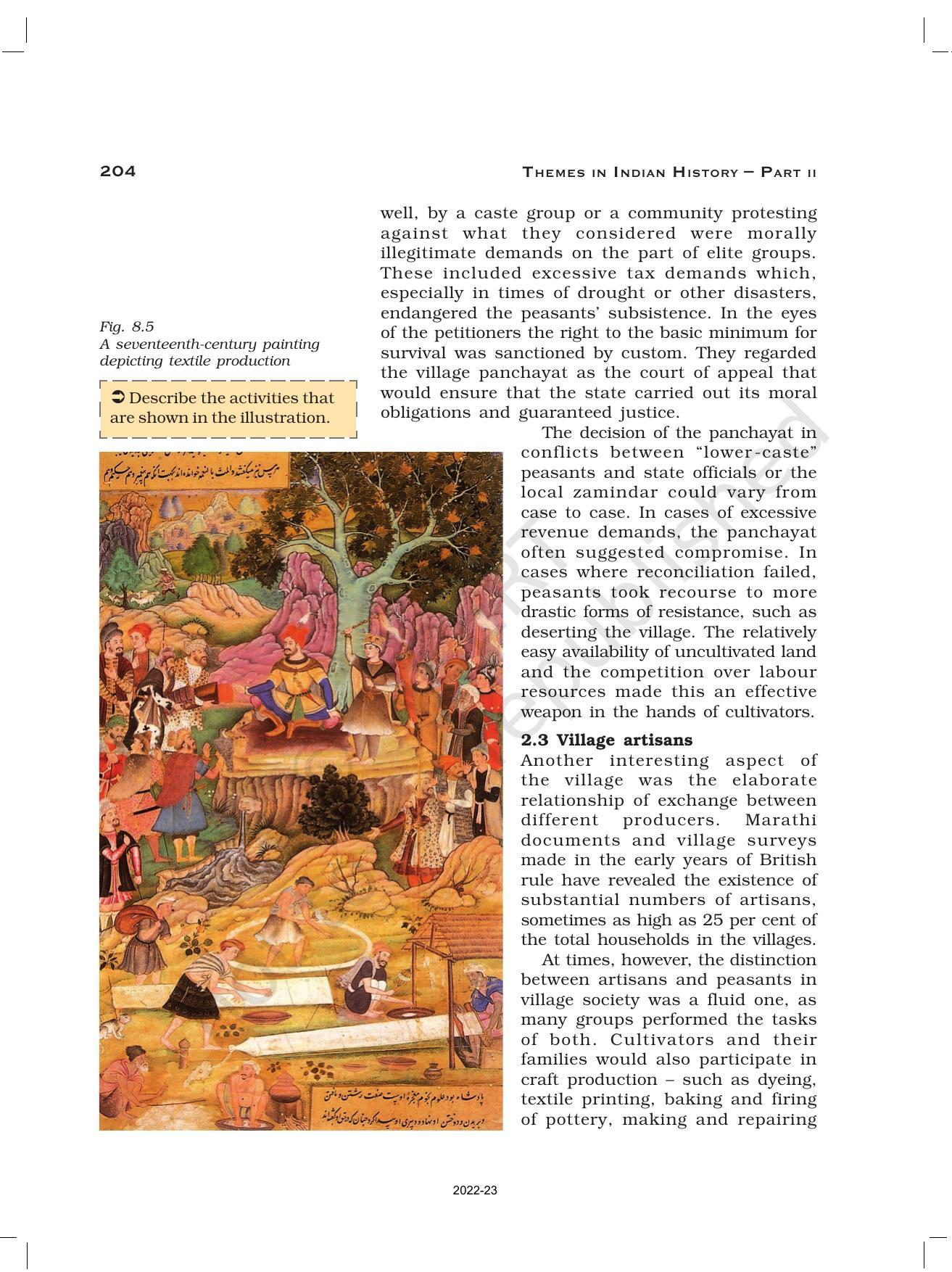 NCERT Book for Class 12 History (Part-II) Chapter 8 Peasants, Zamindars, and the State - Page 9