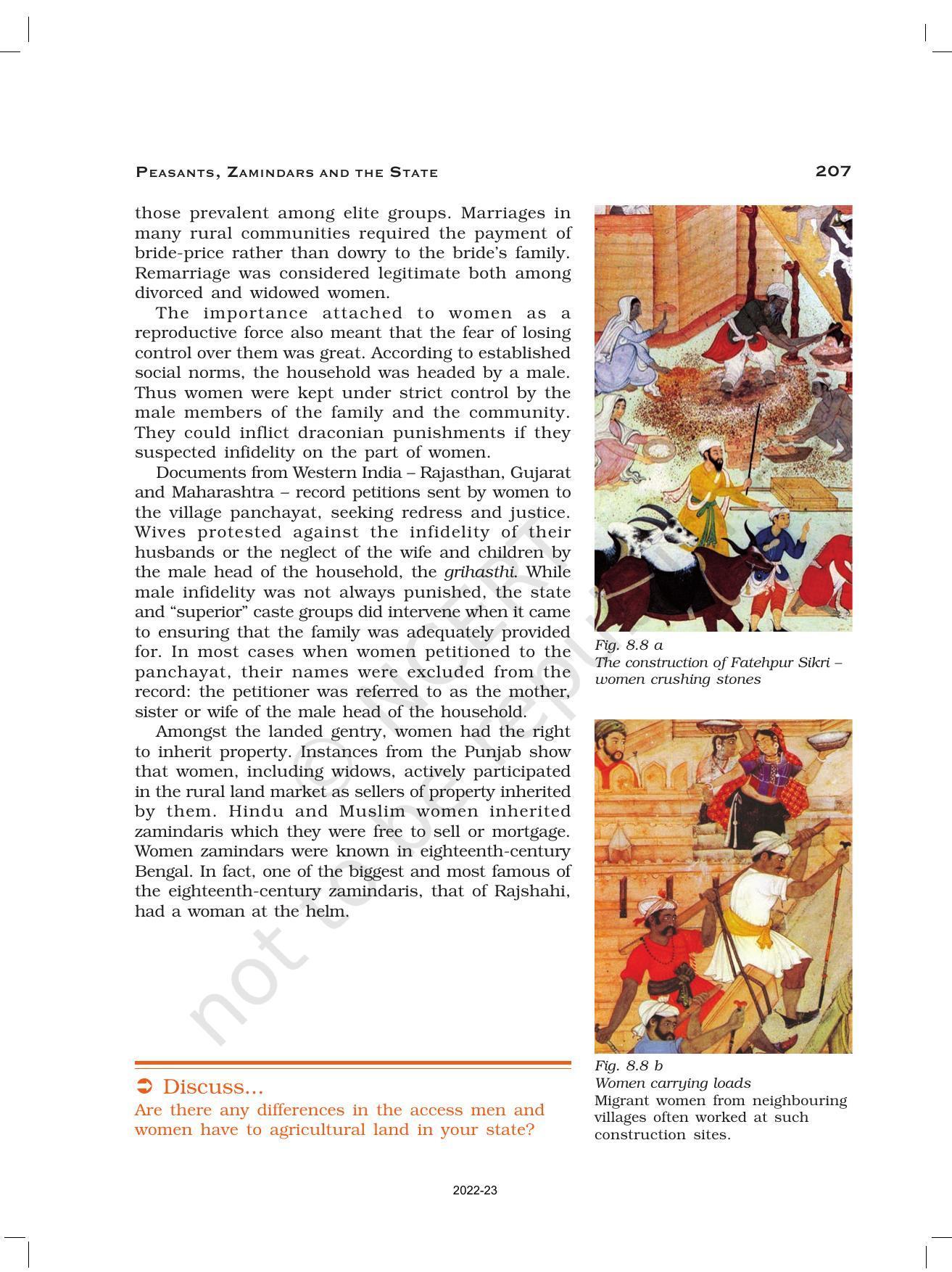 NCERT Book for Class 12 History (Part-II) Chapter 8 Peasants, Zamindars, and the State - Page 12