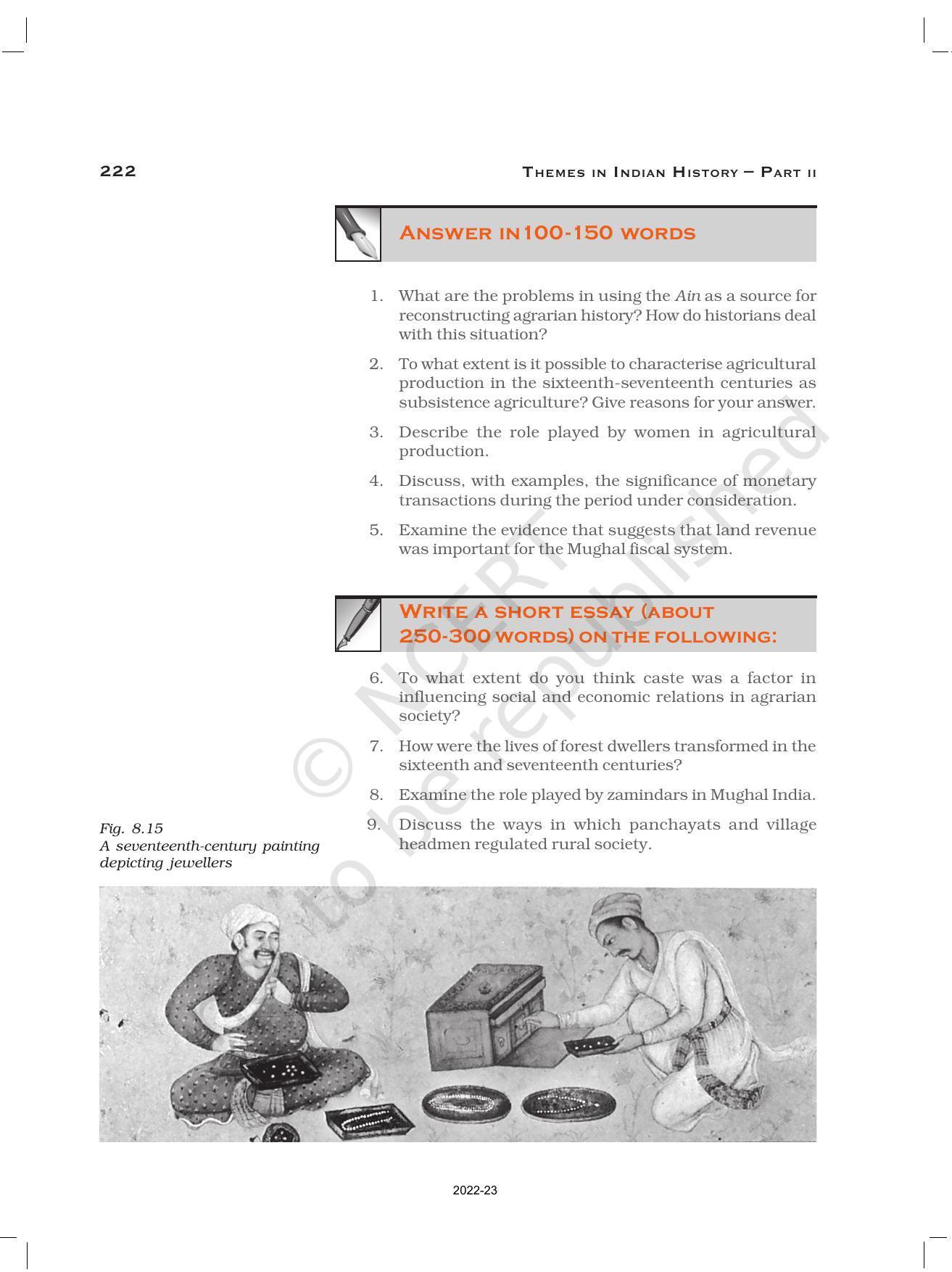 NCERT Book for Class 12 History (Part-II) Chapter 8 Peasants, Zamindars, and the State - Page 27