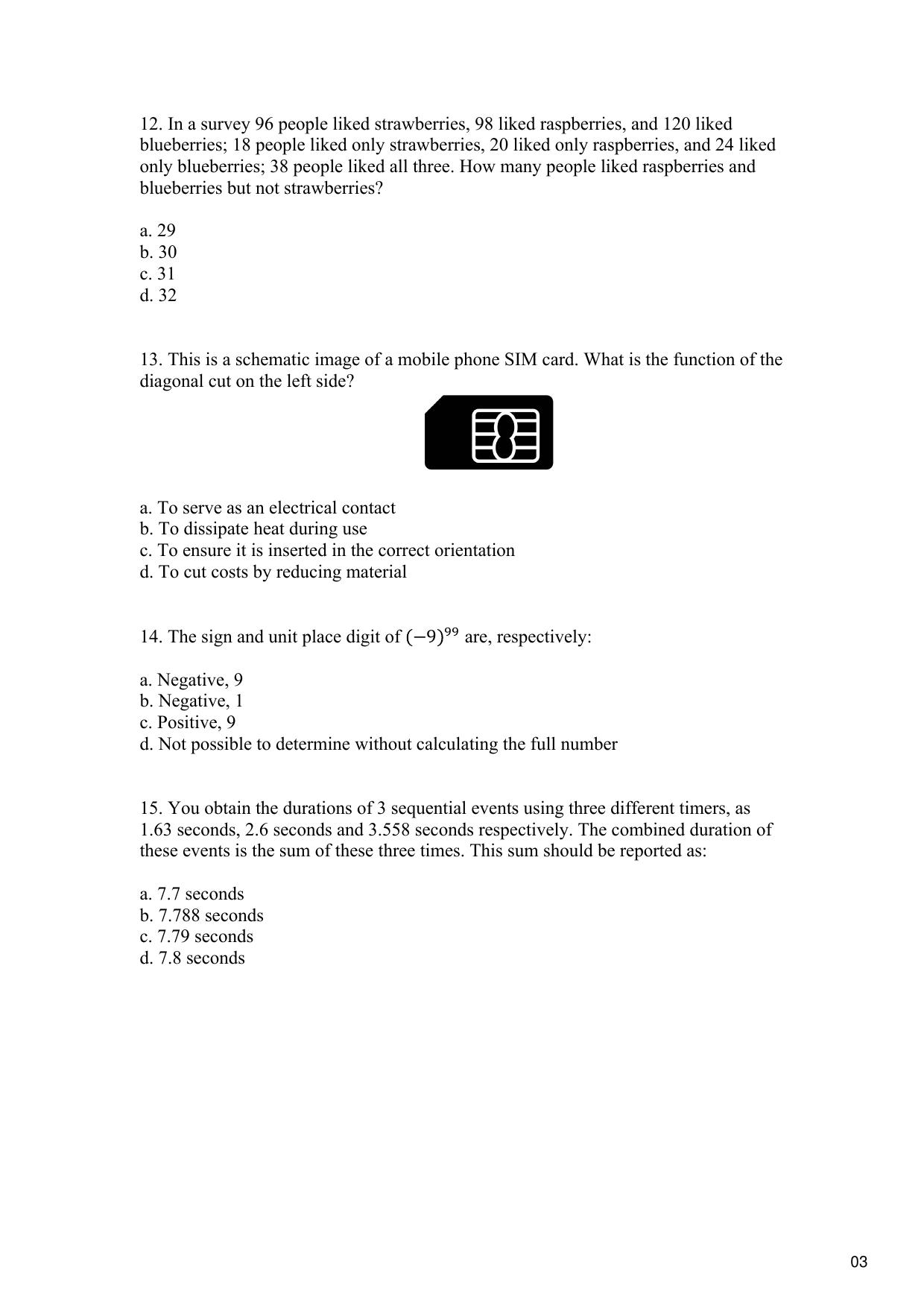 TIFR GS 2016 Biology Question Paper - Page 4