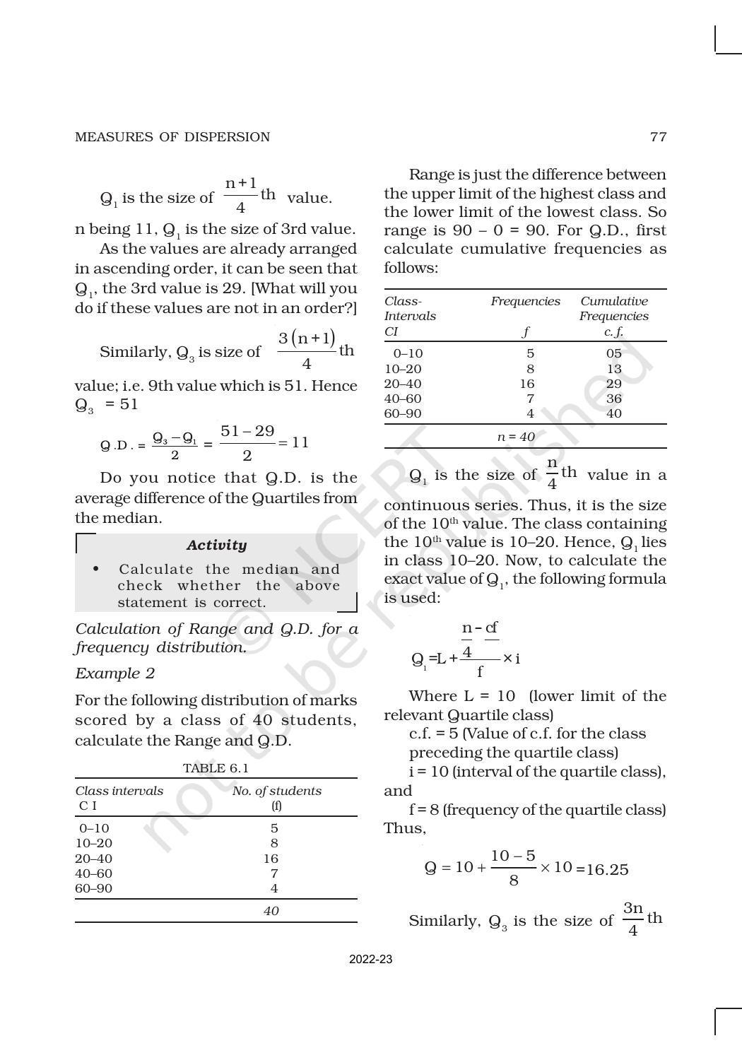 NCERT Book for Class 11 Economics (Statistic Economics) Chapter 6 Measures of Dispersion - Page 4