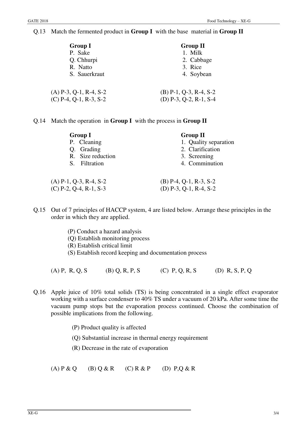 GATE 2018 Engineering Sciences (XE) Question Paper with Answer Key - Page 34