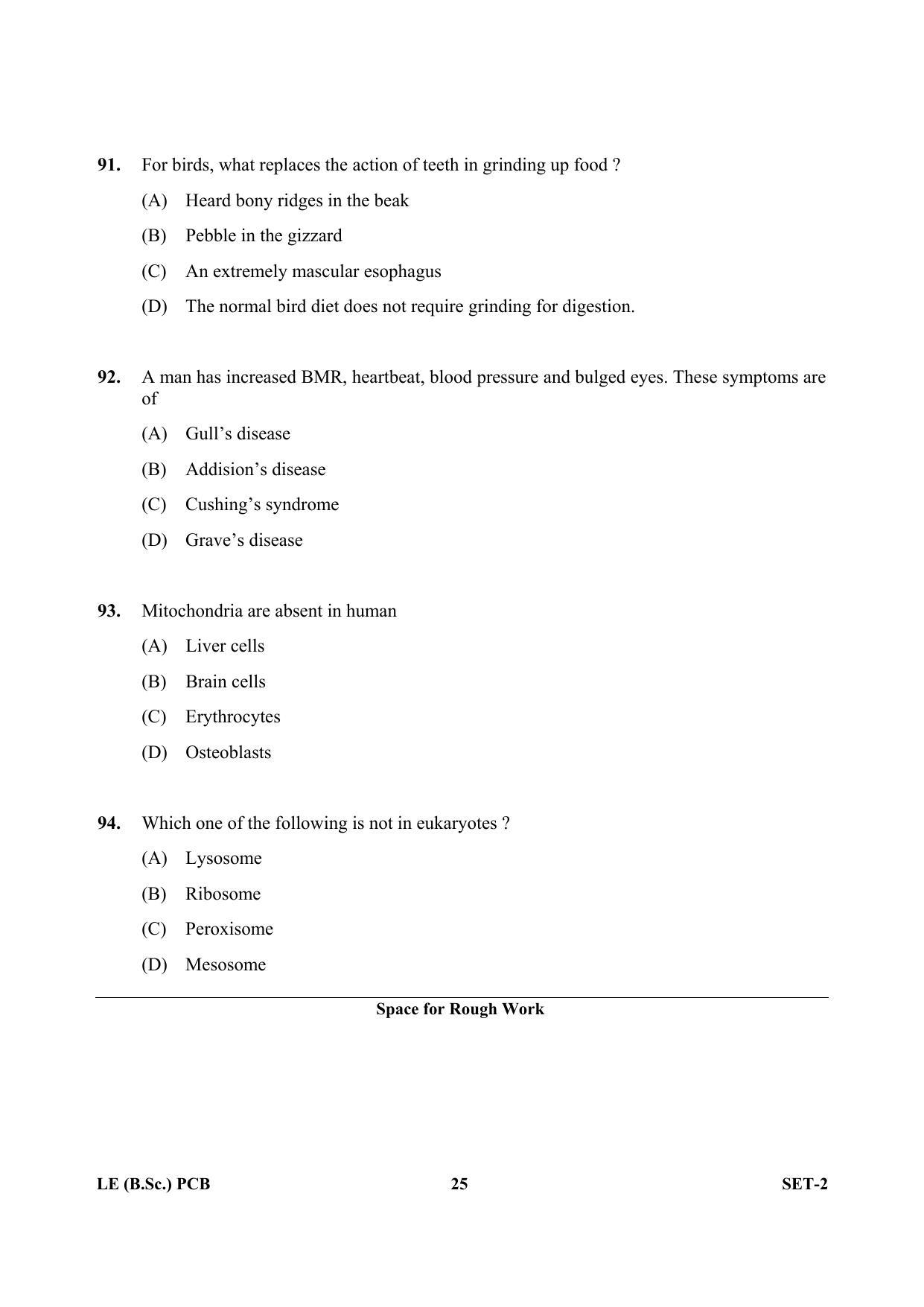 OJEE 2013 LE B.Sc PCB Set 2 Question Paper - Page 24
