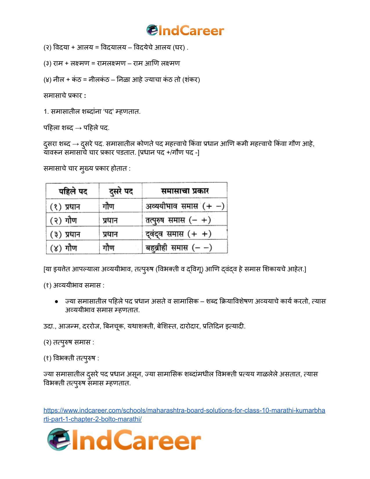 Maharashtra Board Solutions for Class 10- Marathi Kumarbharti (Part- 1): Chapter 2- बोलतो मराठी… - Page 14