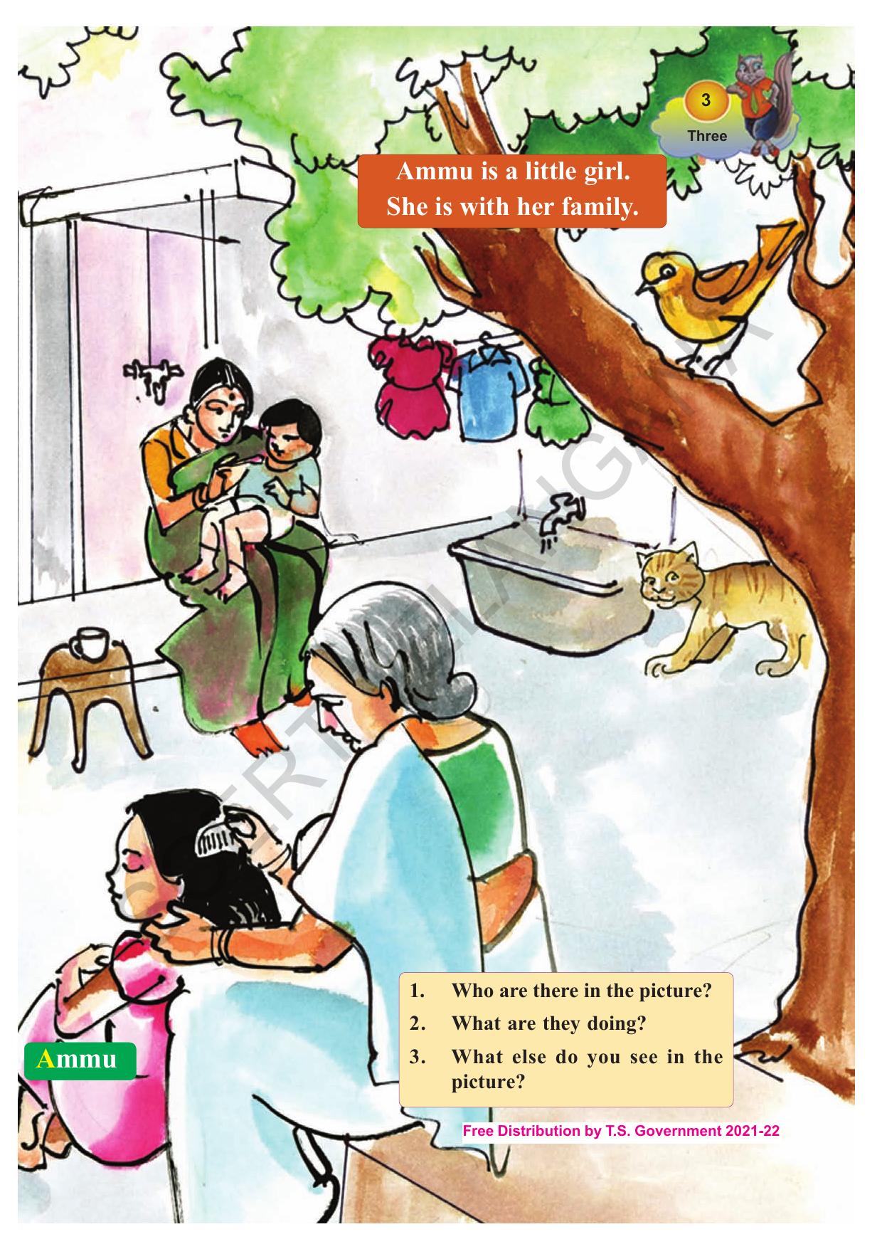 TS SCERT Class 1 English (Telugu Medium) Text Book - Page 11