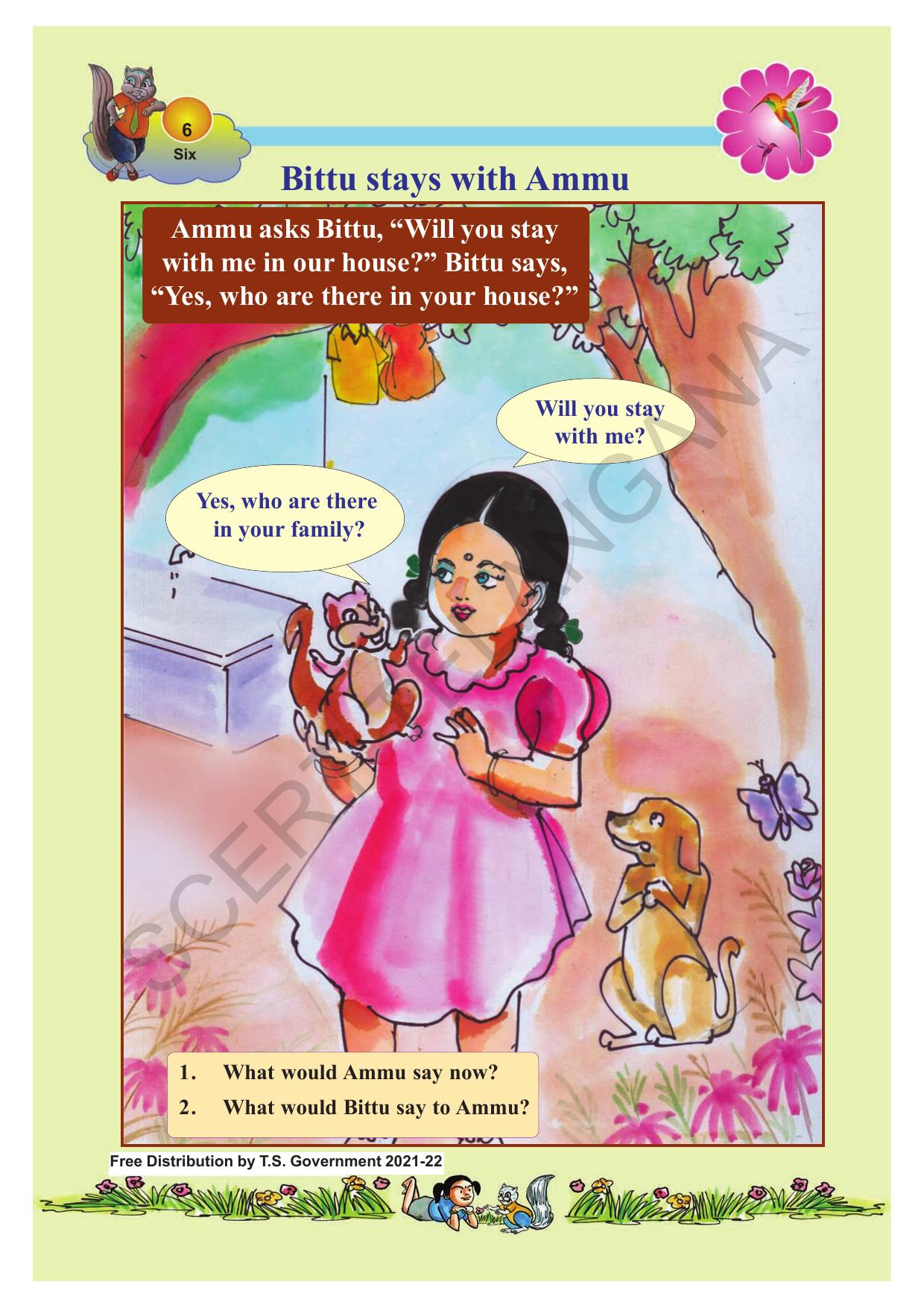 TS SCERT Class 1 English (Telugu Medium) Text Book - Page 14