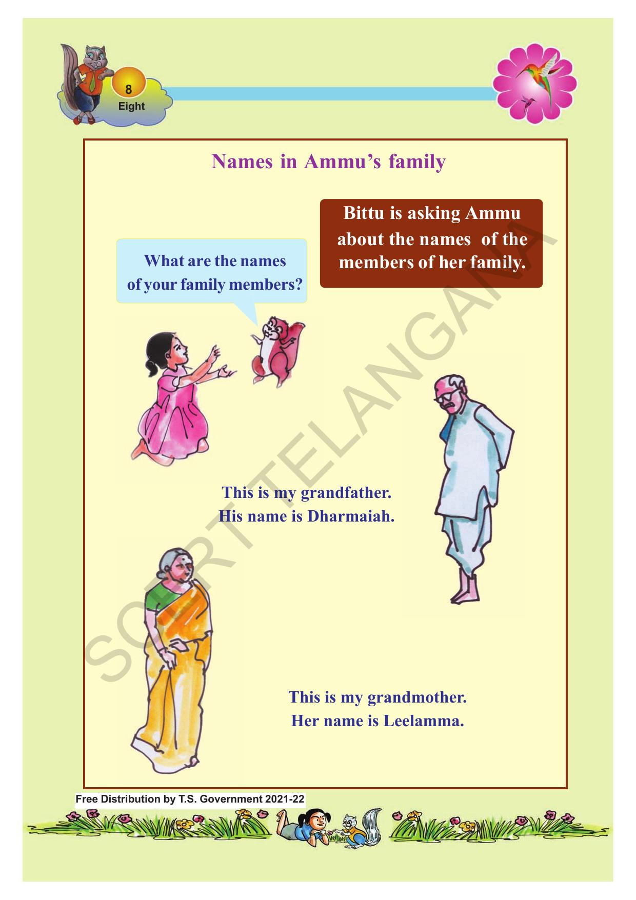TS SCERT Class 1 English (Telugu Medium) Text Book - Page 16