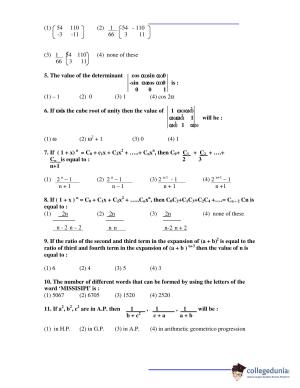 JEECUP 2021 Mathematics Question Papers