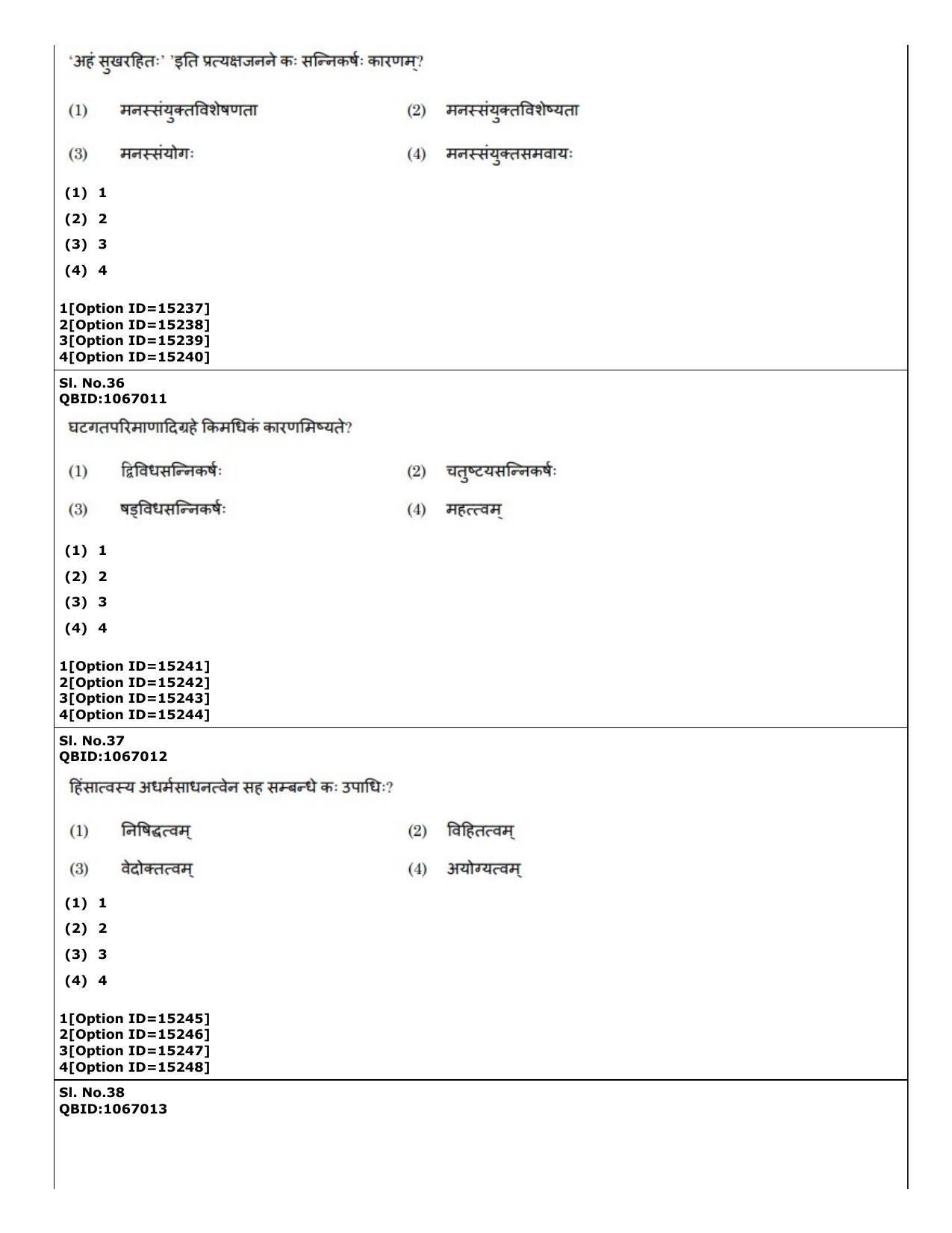 CUET (PG) 2022: PGQP-64 Nyaya Vaisheshika Prachin Nyaya (06-09-2022) Question Paper - Page 29