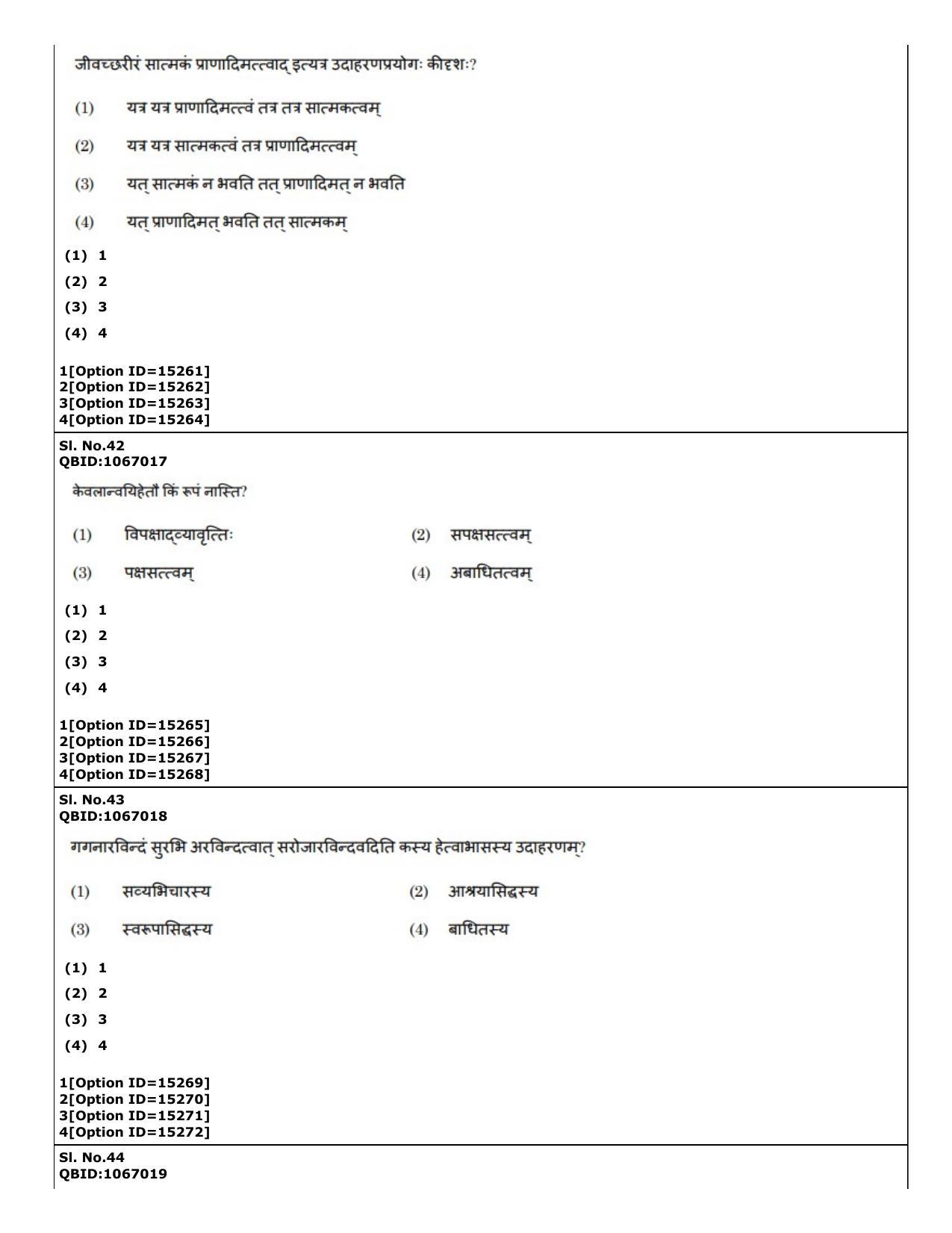CUET (PG) 2022: PGQP-64 Nyaya Vaisheshika Prachin Nyaya (06-09-2022) Question Paper - Page 31