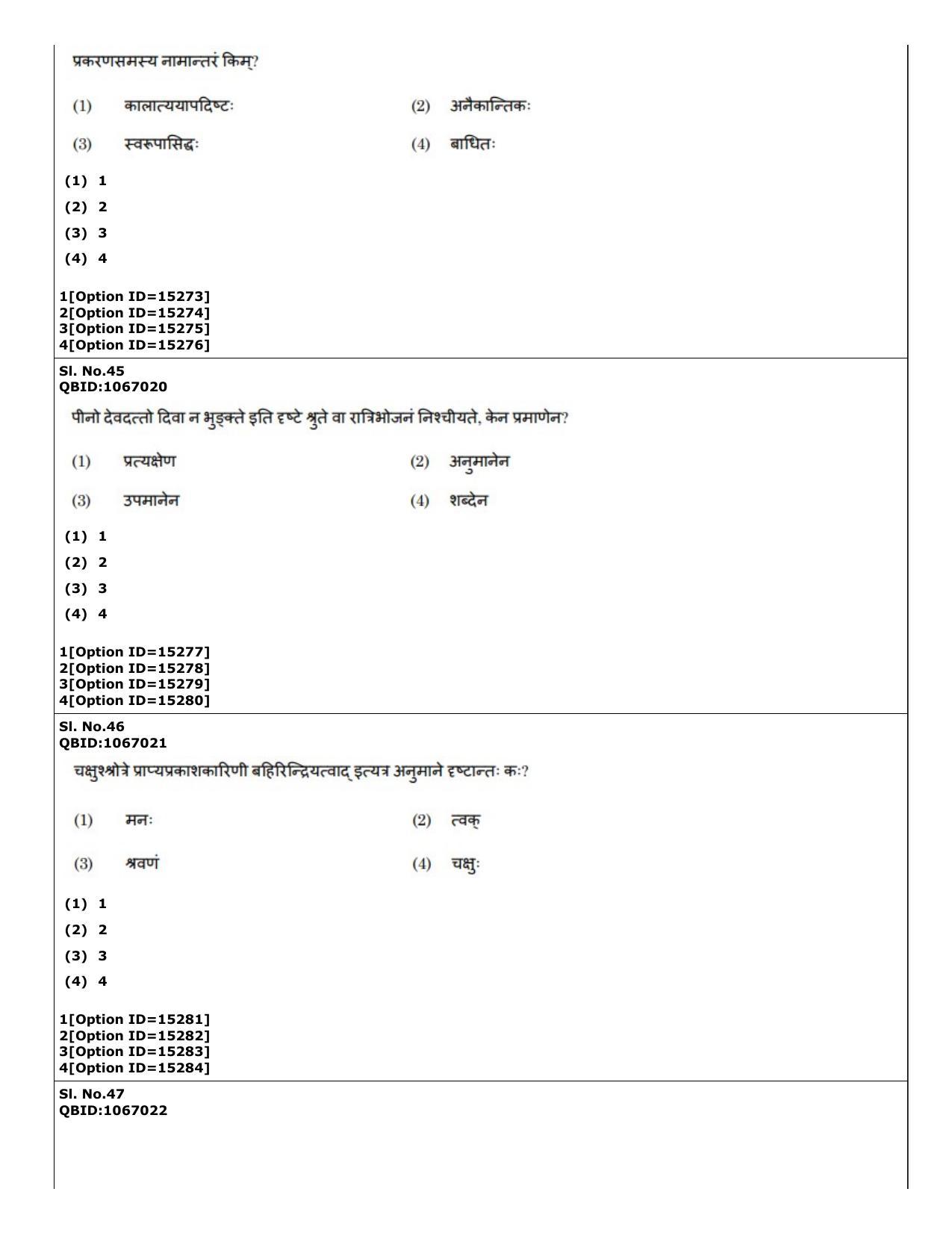 CUET (PG) 2022: PGQP-64 Nyaya Vaisheshika Prachin Nyaya (06-09-2022) Question Paper - Page 32