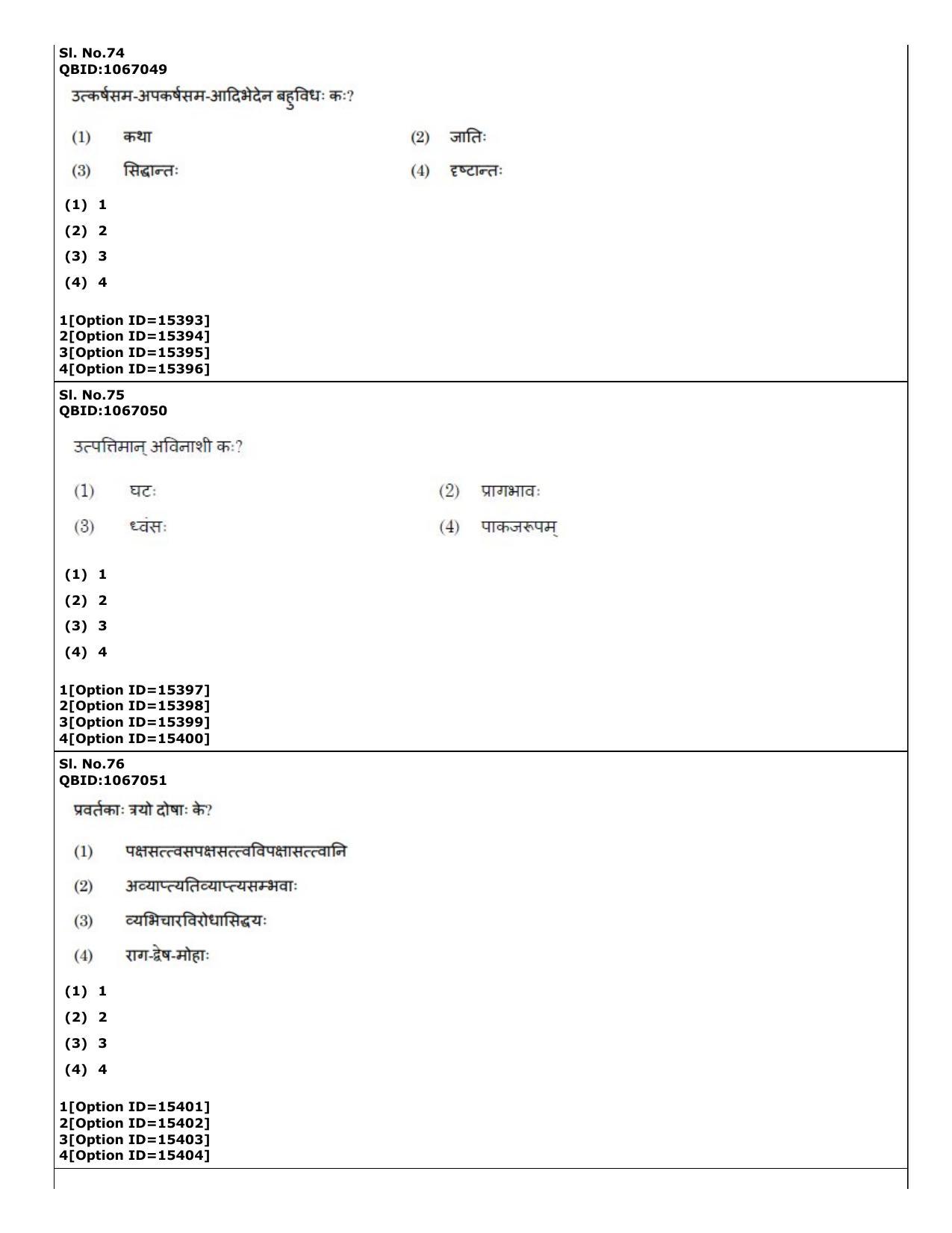 CUET (PG) 2022: PGQP-64 Nyaya Vaisheshika Prachin Nyaya (06-09-2022) Question Paper - Page 42
