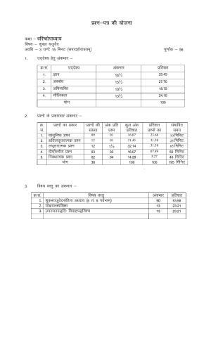 RBSE 2023 SHUKLAYAJURVED Varishtha Upadhyay Paper