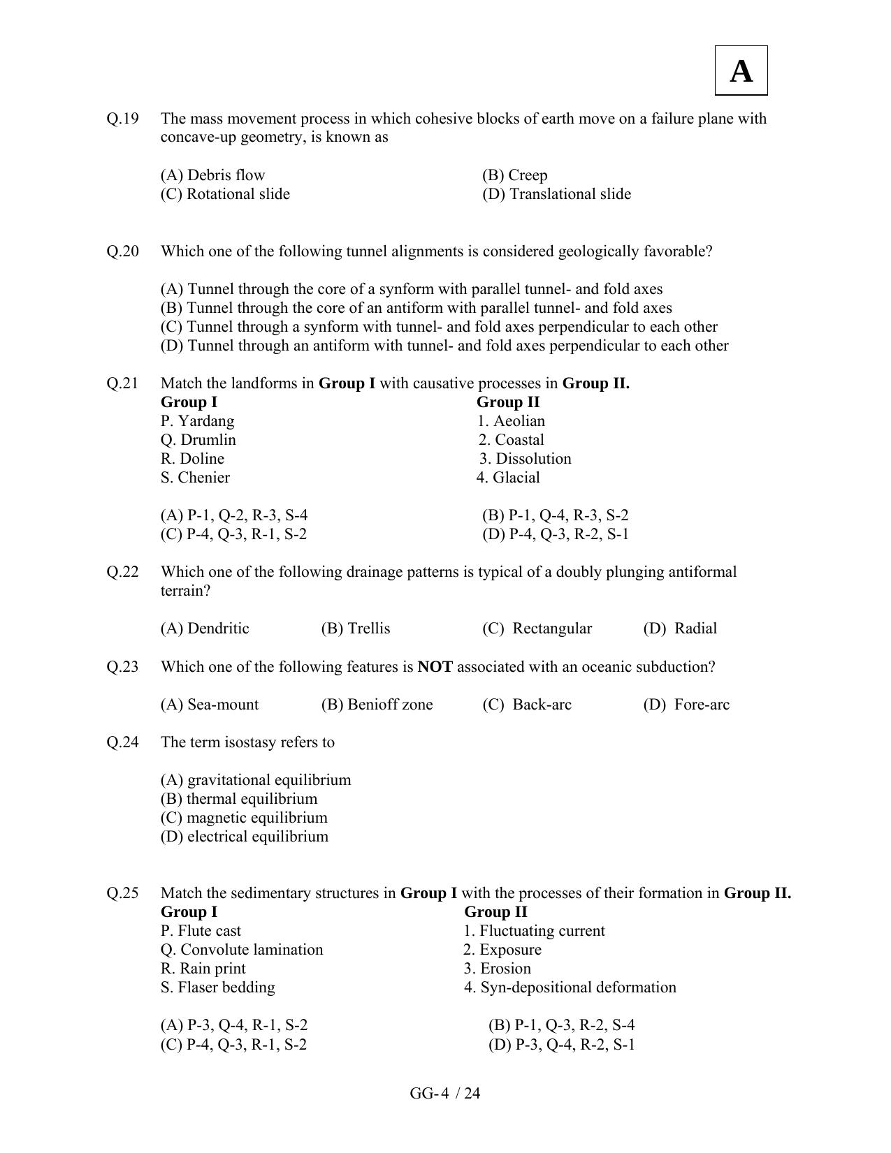 JAM 2012: GG Question Paper - Page 6
