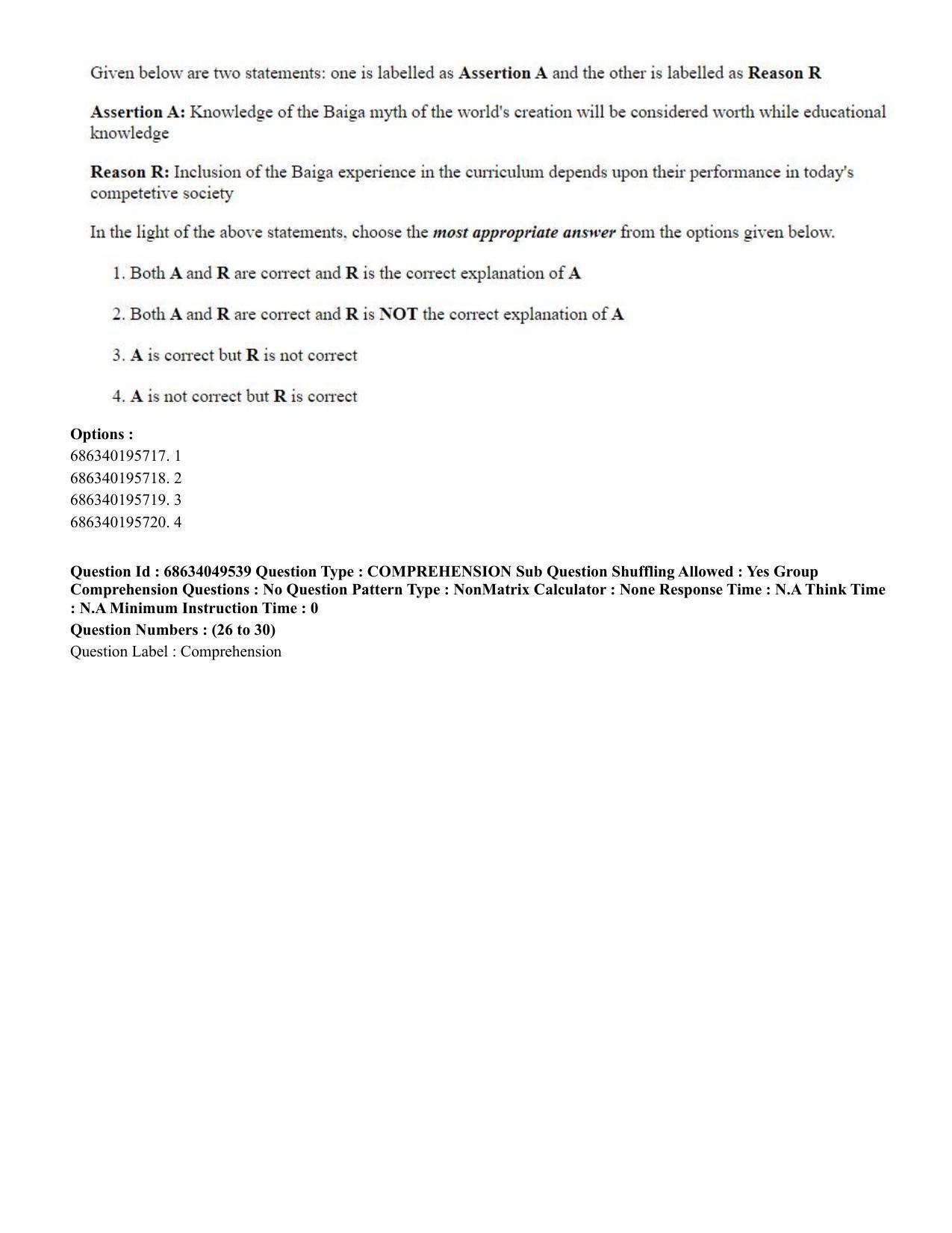 CUET PG 2023: COQP03 – B.Ed (Hin) - Shift 3 (2-07-2023) Question Paper - Page 27