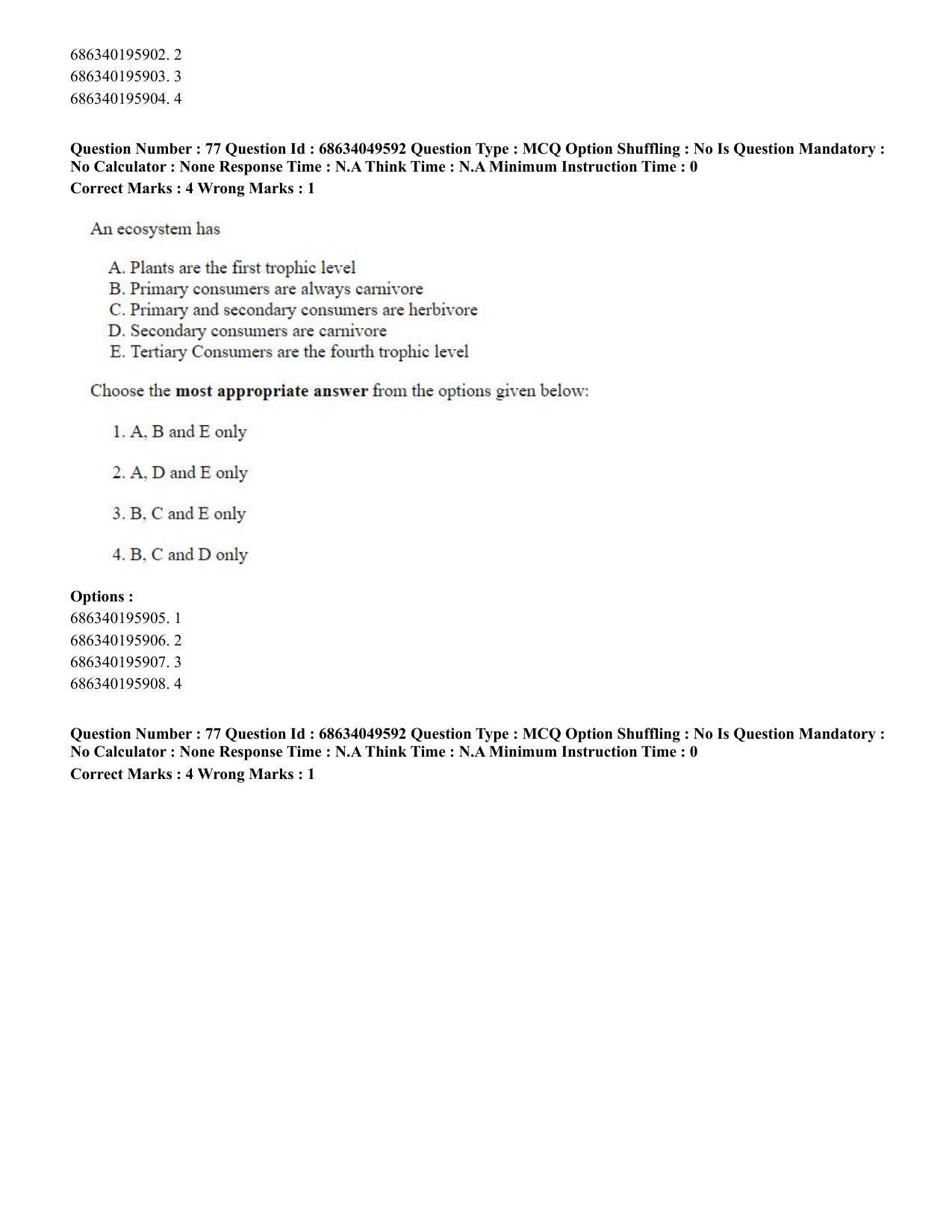 CUET PG 2023: COQP03 – B.Ed (Hin) - Shift 3 (2-07-2023) Question Paper - Page 75