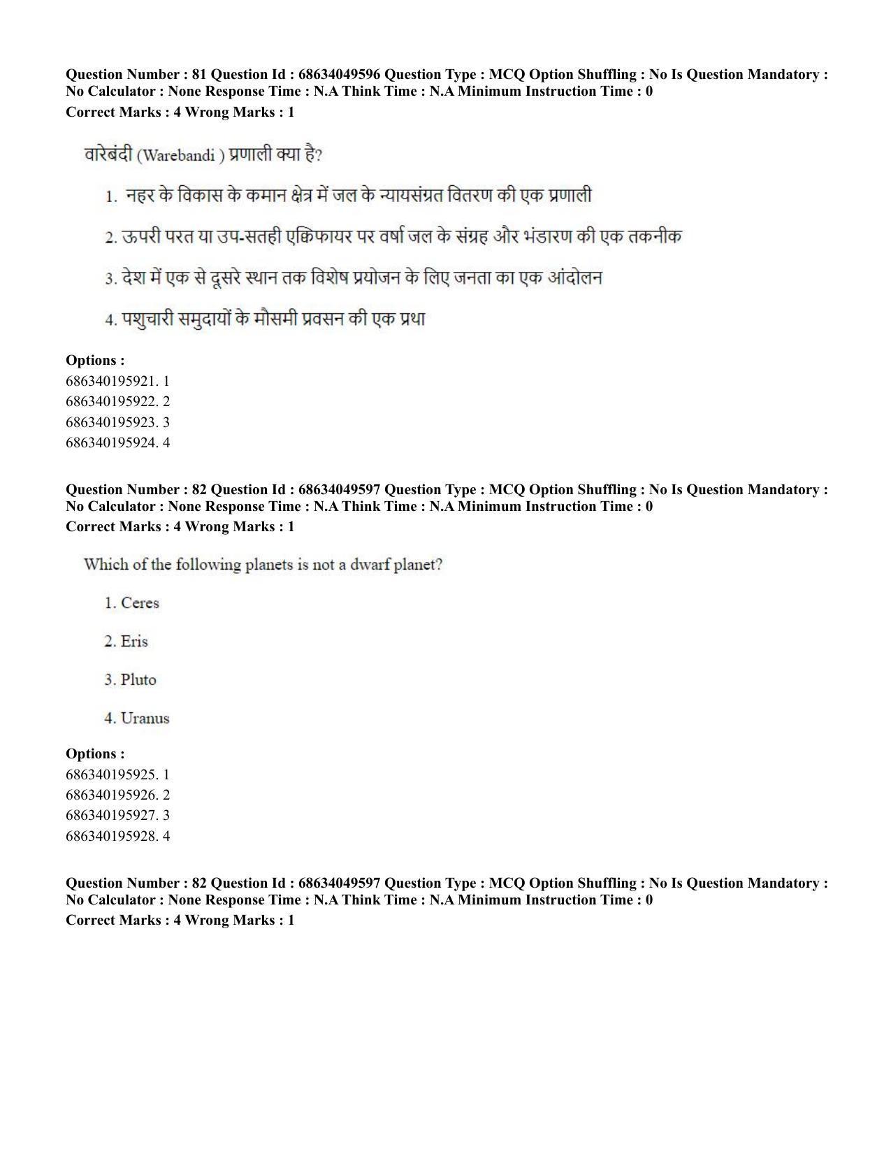 CUET PG 2023: COQP03 – B.Ed (Hin) - Shift 3 (2-07-2023) Question Paper - Page 80