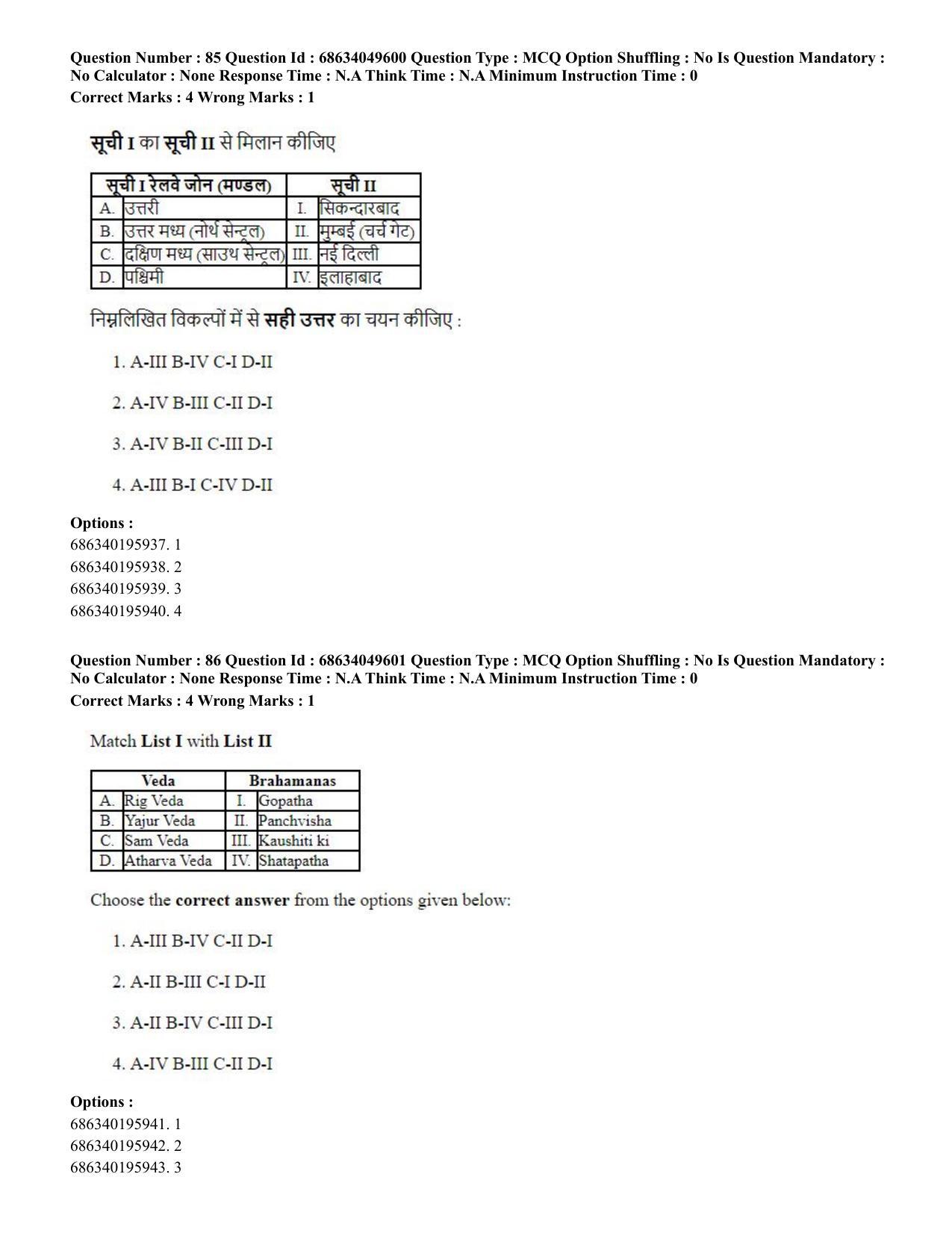 CUET PG 2023: COQP03 – B.Ed (Hin) - Shift 3 (2-07-2023) Question Paper - Page 84