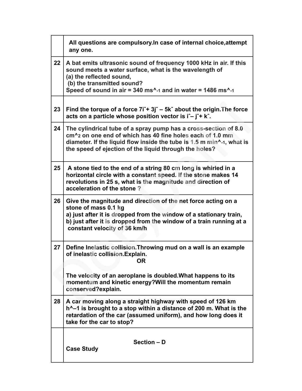 Edudel Class 11 Physics (English) Practice Papers-2 (2023-24) - Page 5