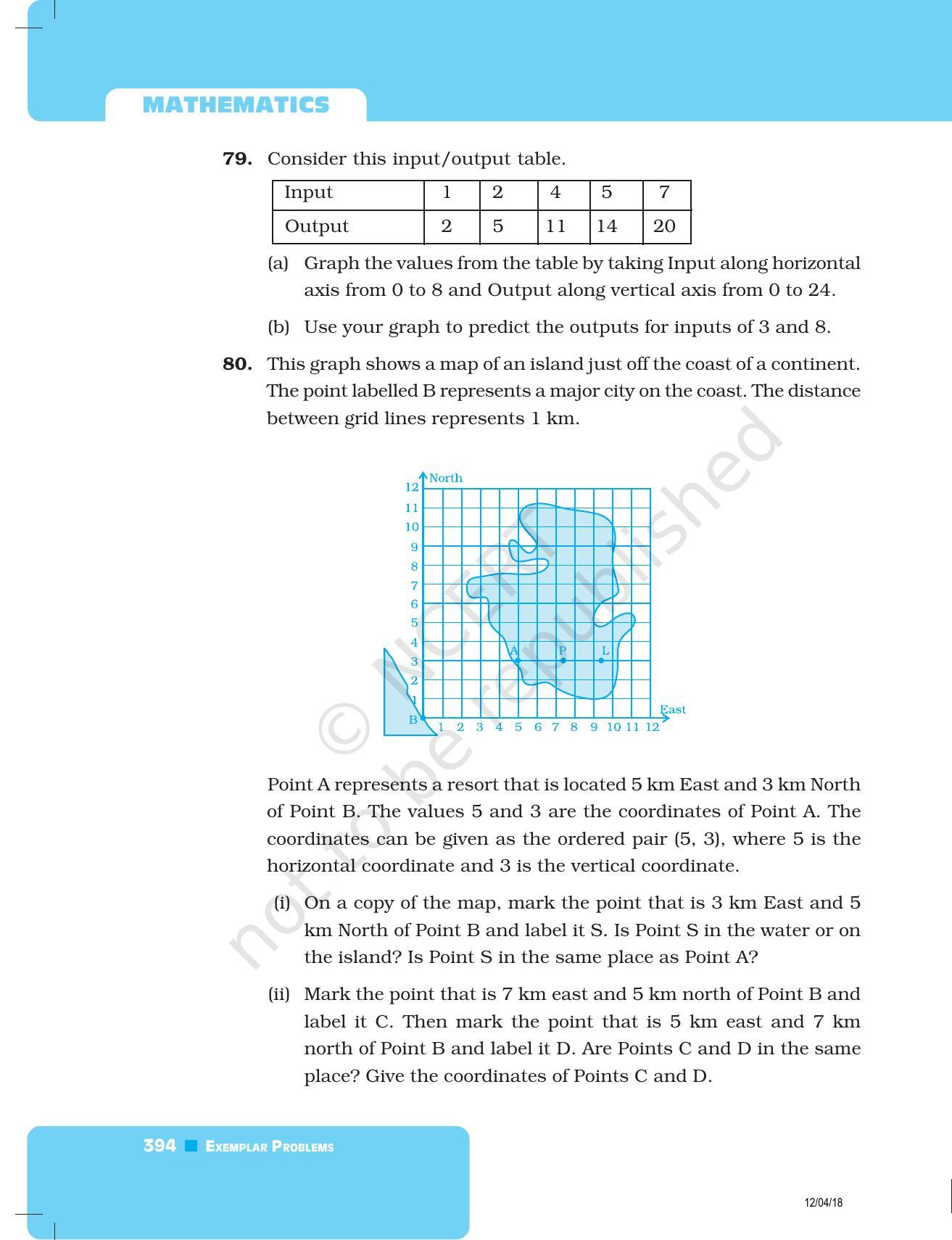 NCERT Exemplar Book for Class 8 Maths: Chapter 12- Introduction to Graphs - Page 30