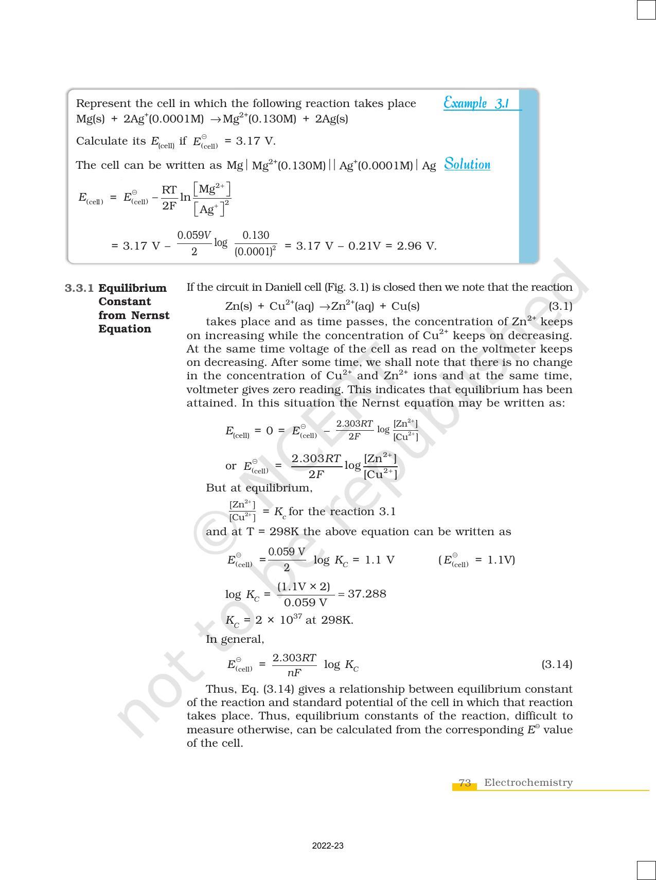 NCERT Book for Class 12 Chemistry Chapter 3 Electrochemistry - Page 9