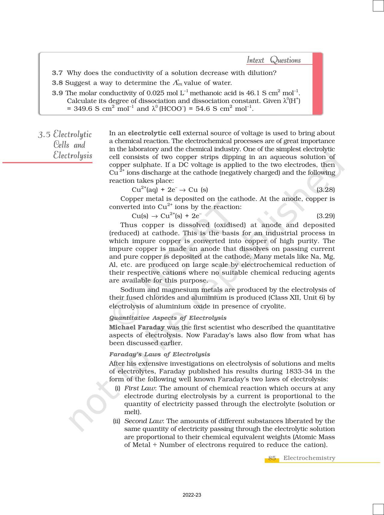 NCERT Book for Class 12 Chemistry Chapter 3 Electrochemistry - Page 21