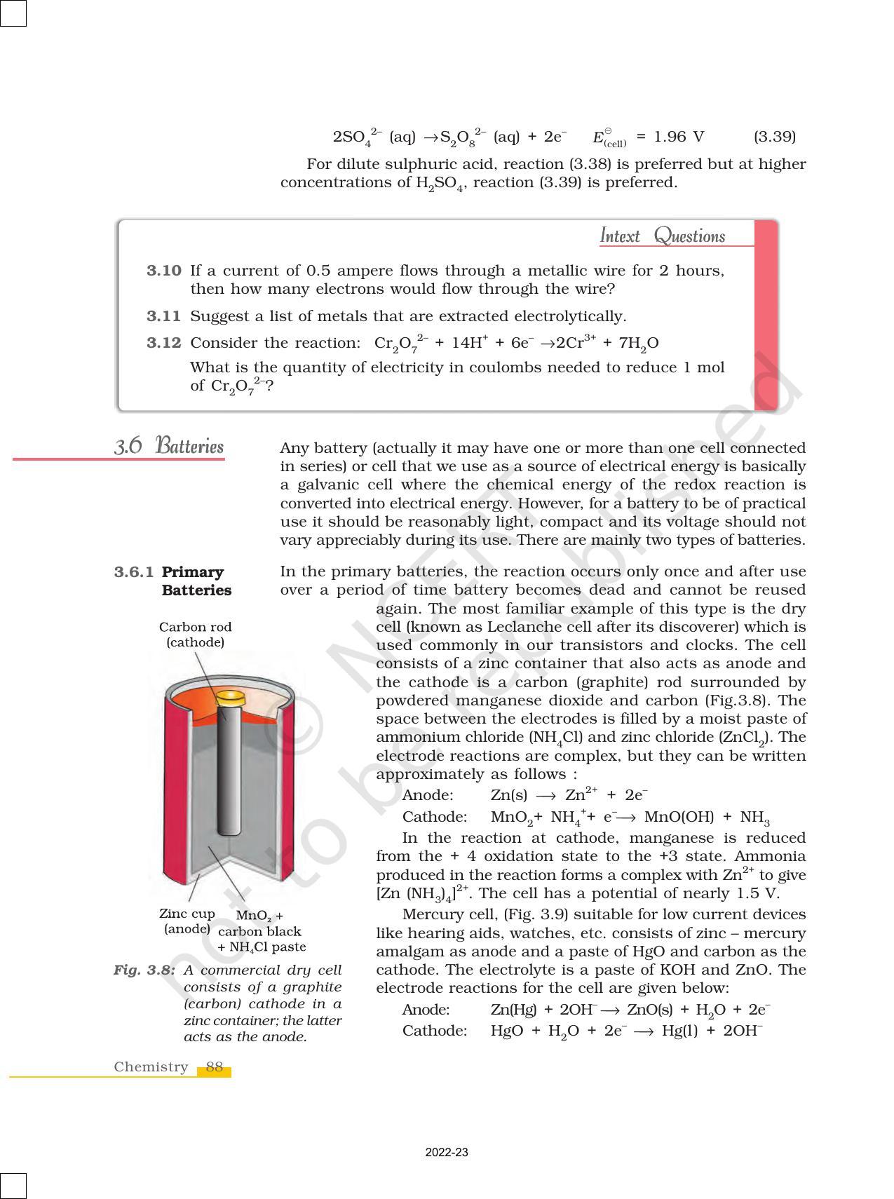 NCERT Book for Class 12 Chemistry Chapter 3 Electrochemistry - Page 24