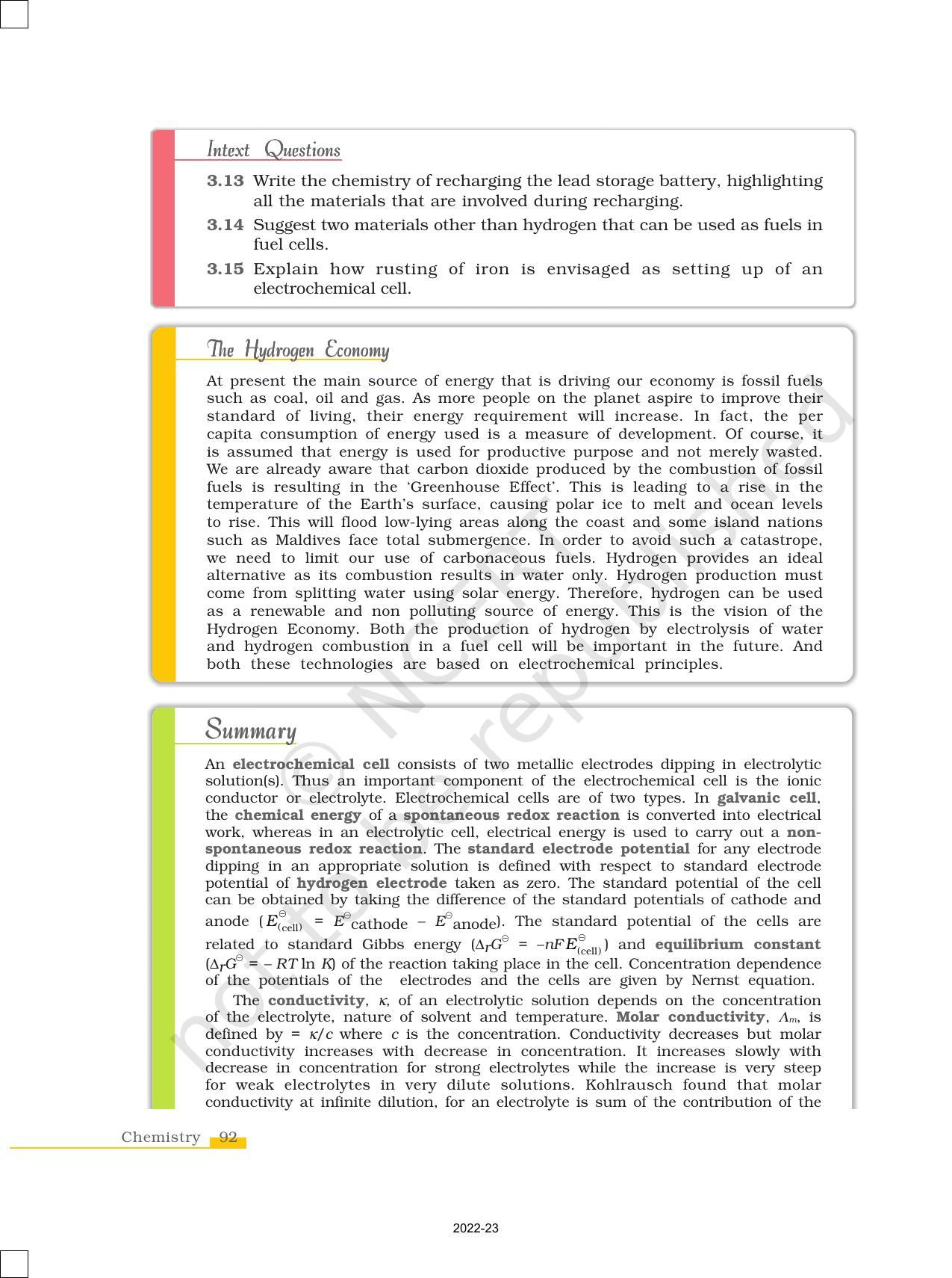 NCERT Book for Class 12 Chemistry Chapter 3 Electrochemistry - Page 28