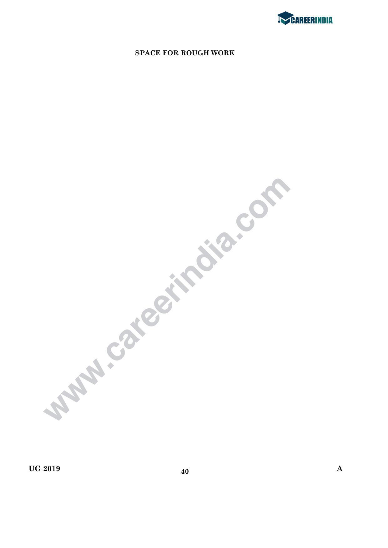 CLAT 2019 UG English Question Paper - Page 39
