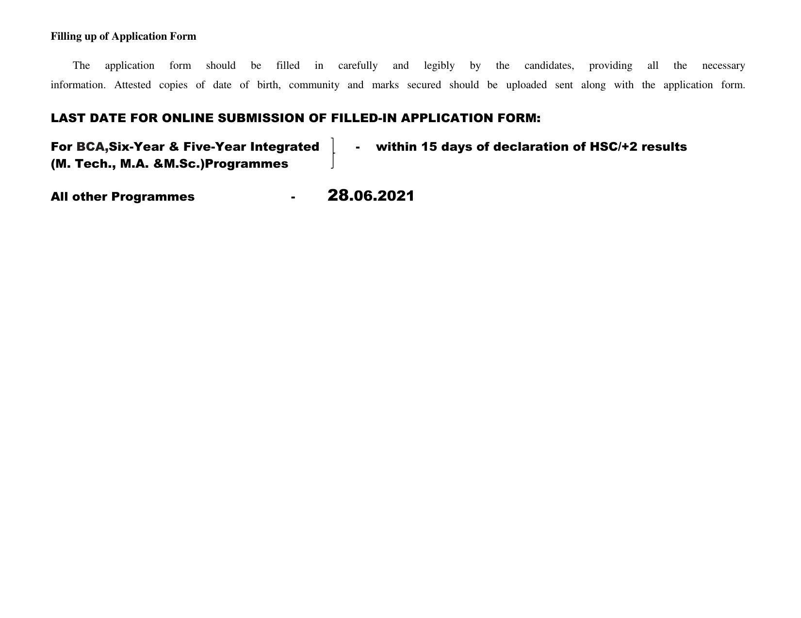 Bharathidasan University, Tiruchirappalli PG Prospectus 2021-22 - Page 36