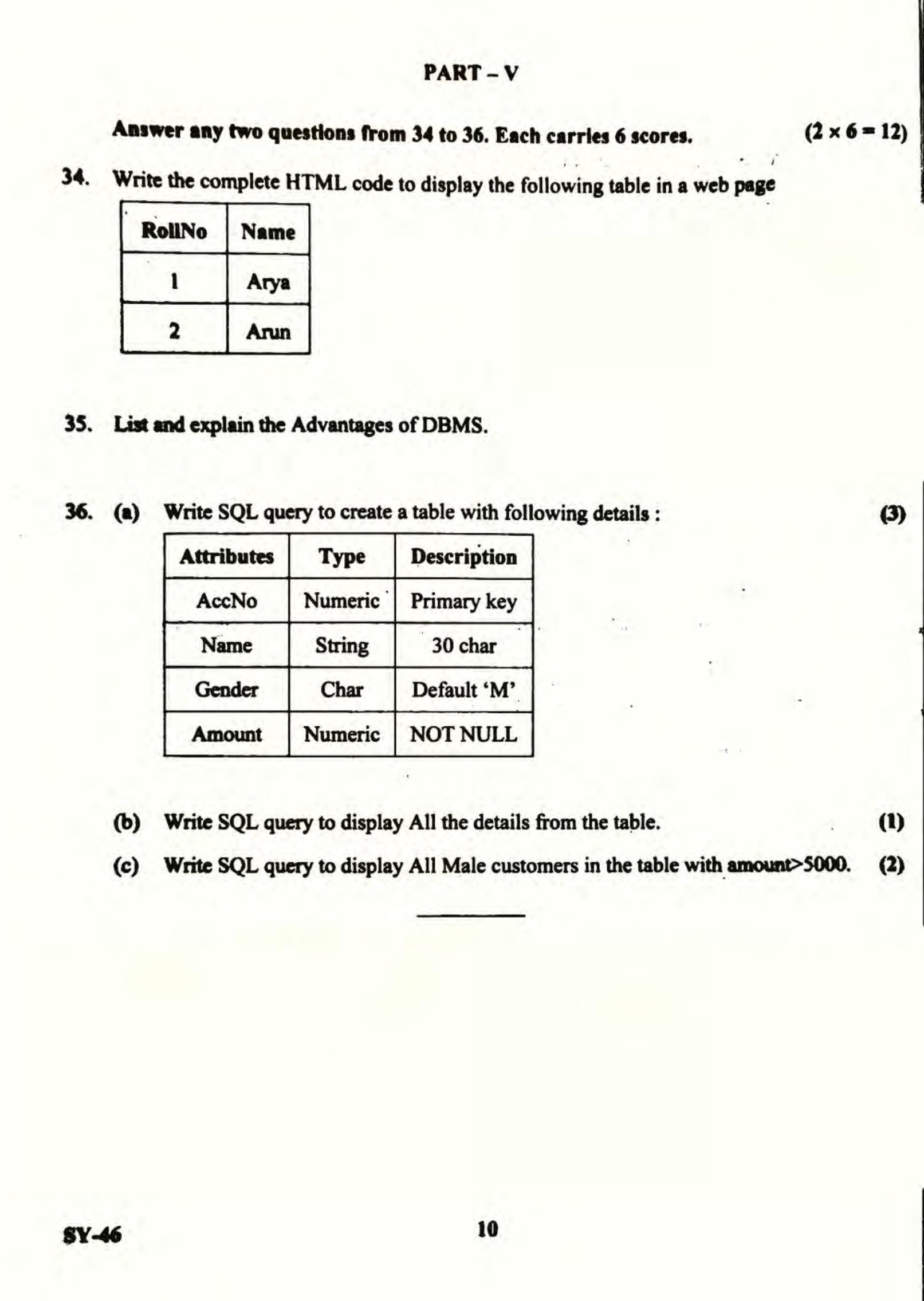  Kerala Plus Two 2022 Computer Application (Commerce) Question Paper - Page 10