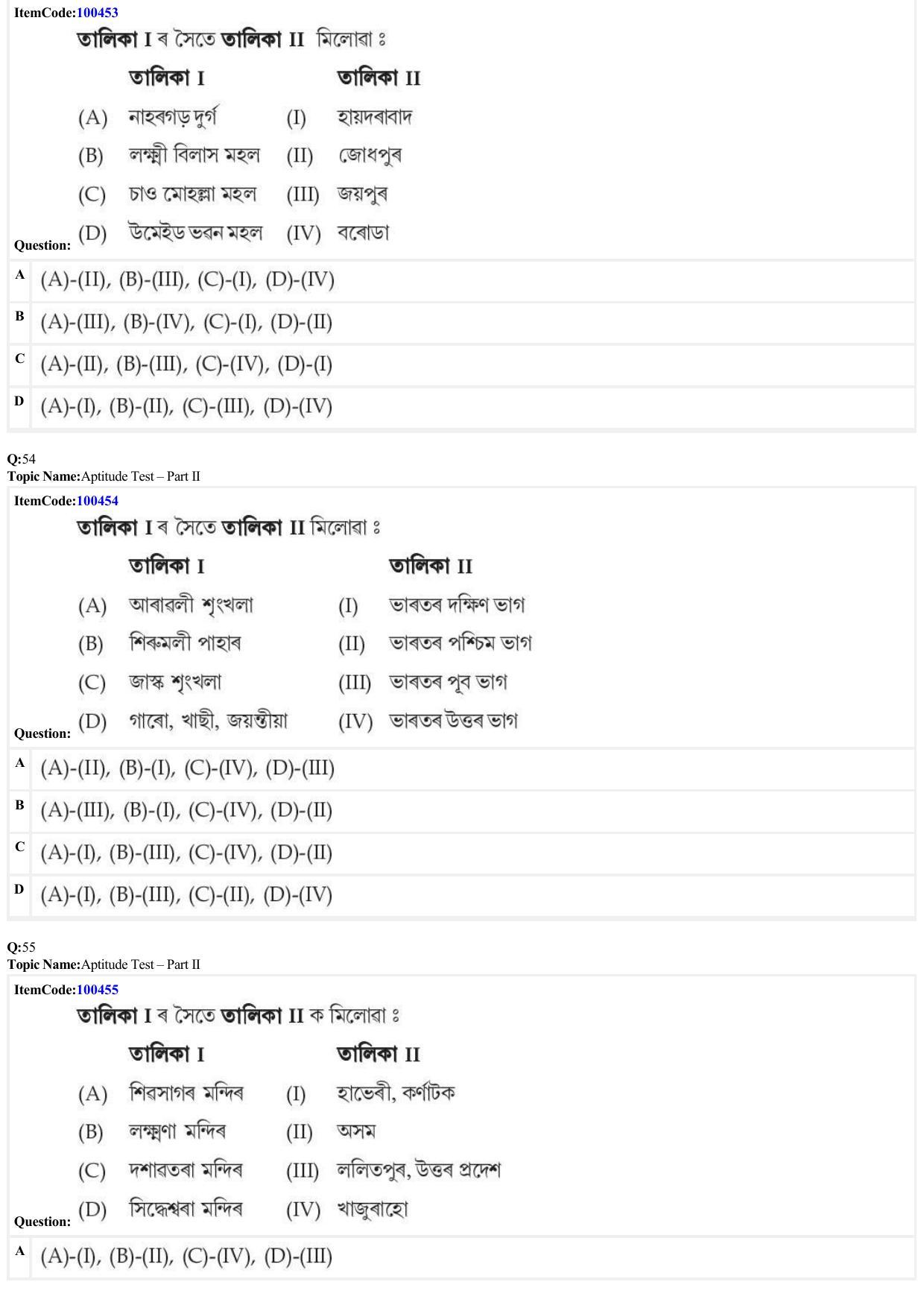 JEE Mains 2022: B Arch & B Planning Assamese (Shift 1) 23-06-2022 Question Paper - Page 15