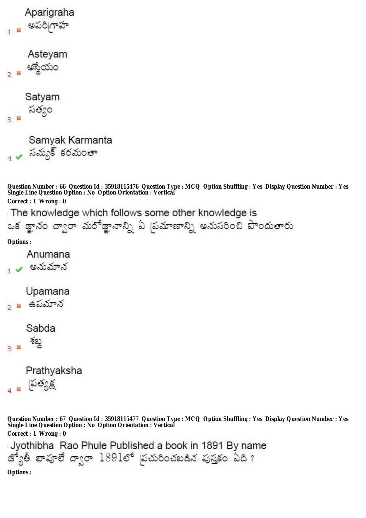 TS CPGET 2018 M.Ed. (Shift 3) Question Paper with Answer Key - Page 34