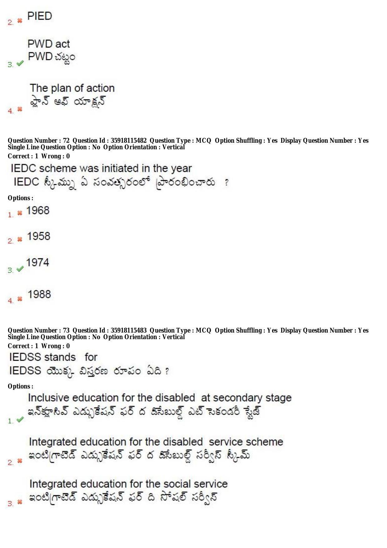 TS CPGET 2018 M.Ed. (Shift 3) Question Paper with Answer Key - Page 37