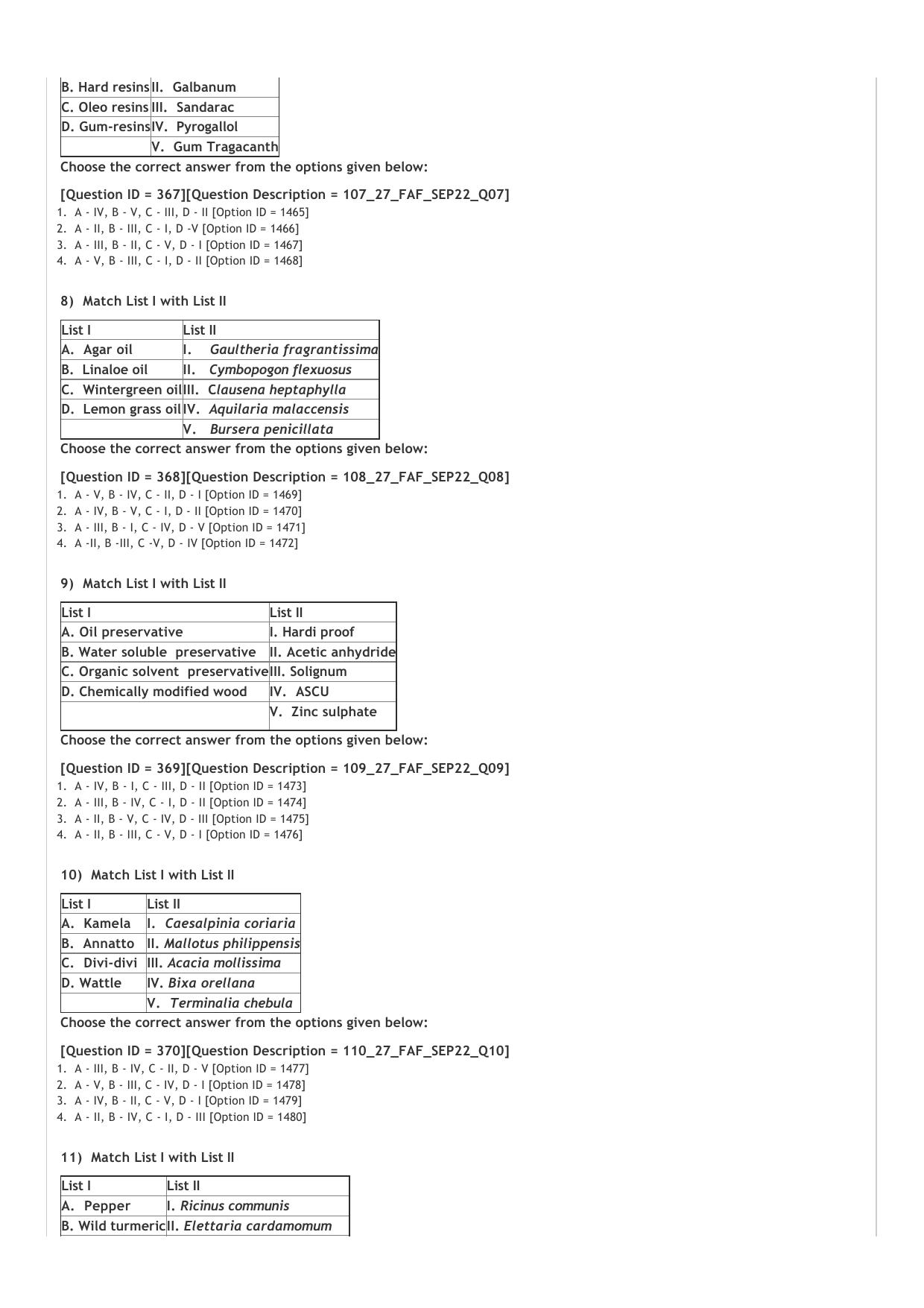 ICAR AIEEA PG 2022 FORESTRY AGFRESTRY N SILVICULTURE Question Paper - Page 2