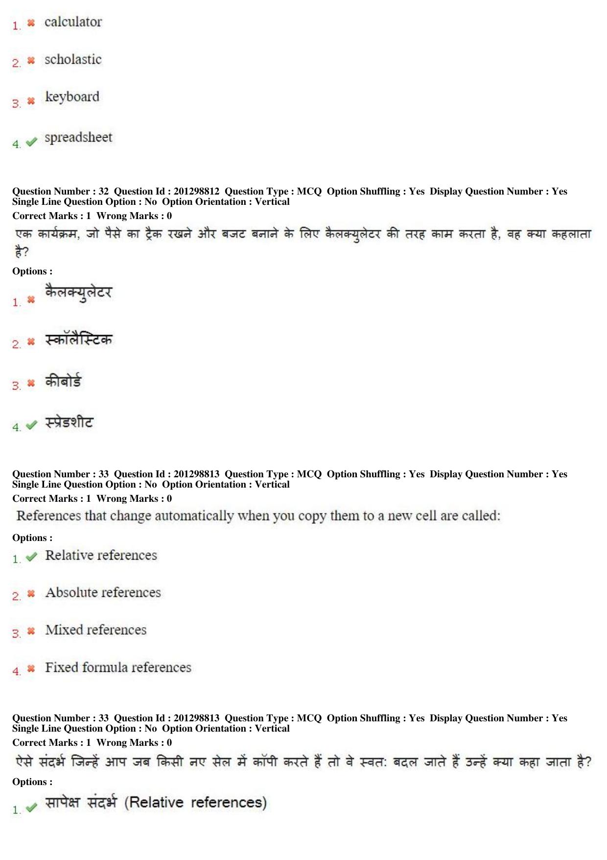 MP CPCT 22 Dec 2018 CPCT Question Paper Shift 1 - Page 22
