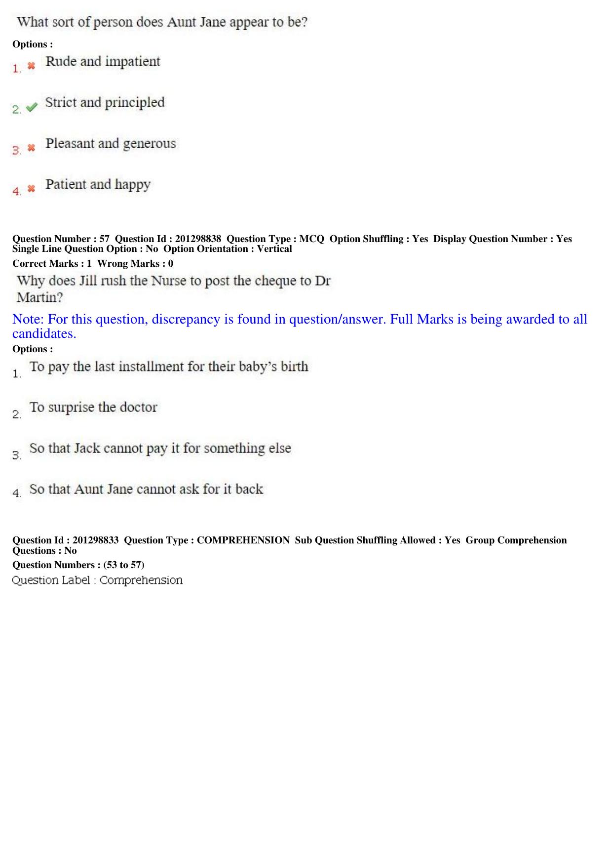 MP CPCT 22 Dec 2018 CPCT Question Paper Shift 1 - Page 38