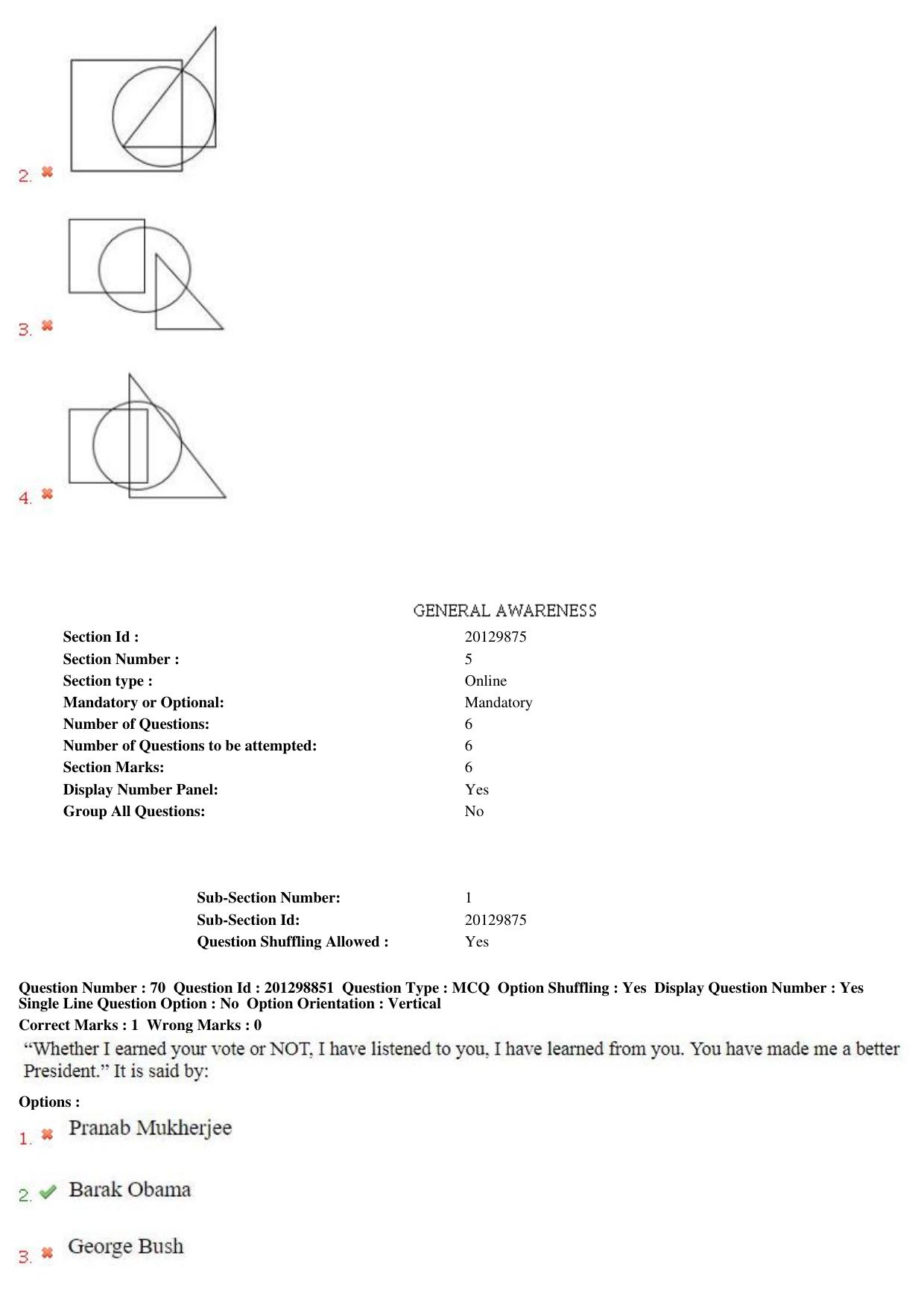 MP CPCT 22 Dec 2018 CPCT Question Paper Shift 1 - Page 53