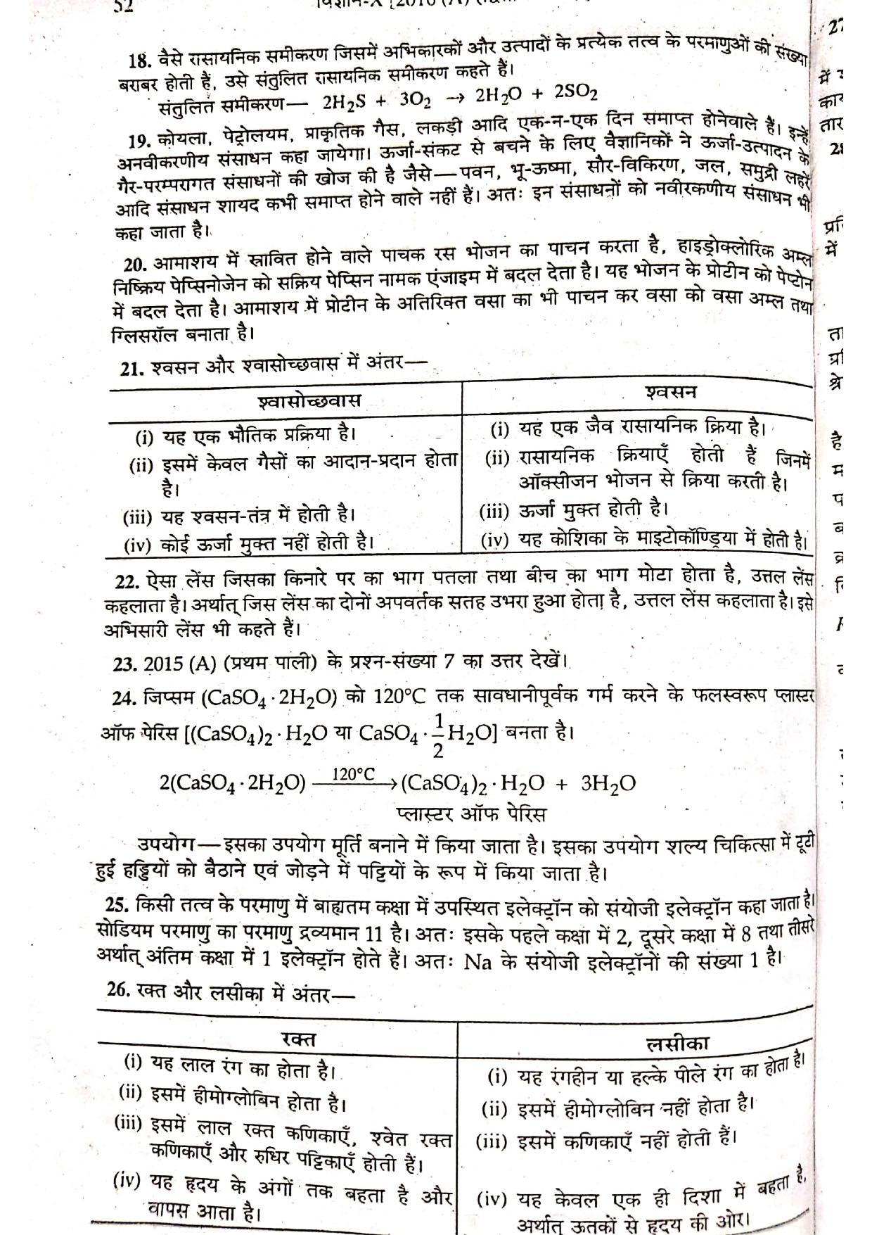 Bihar Board Class 10 Science 2016 (2nd Sitting) Question Paper - Page 4