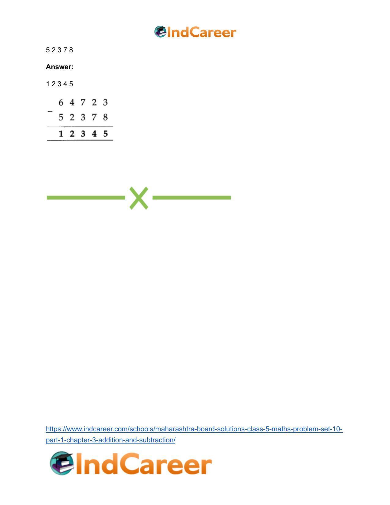 Maharashtra Board Solutions Class 5-Maths (Problem Set 10) - Part 1: Chapter 3- Addition and Subtraction - Page 8