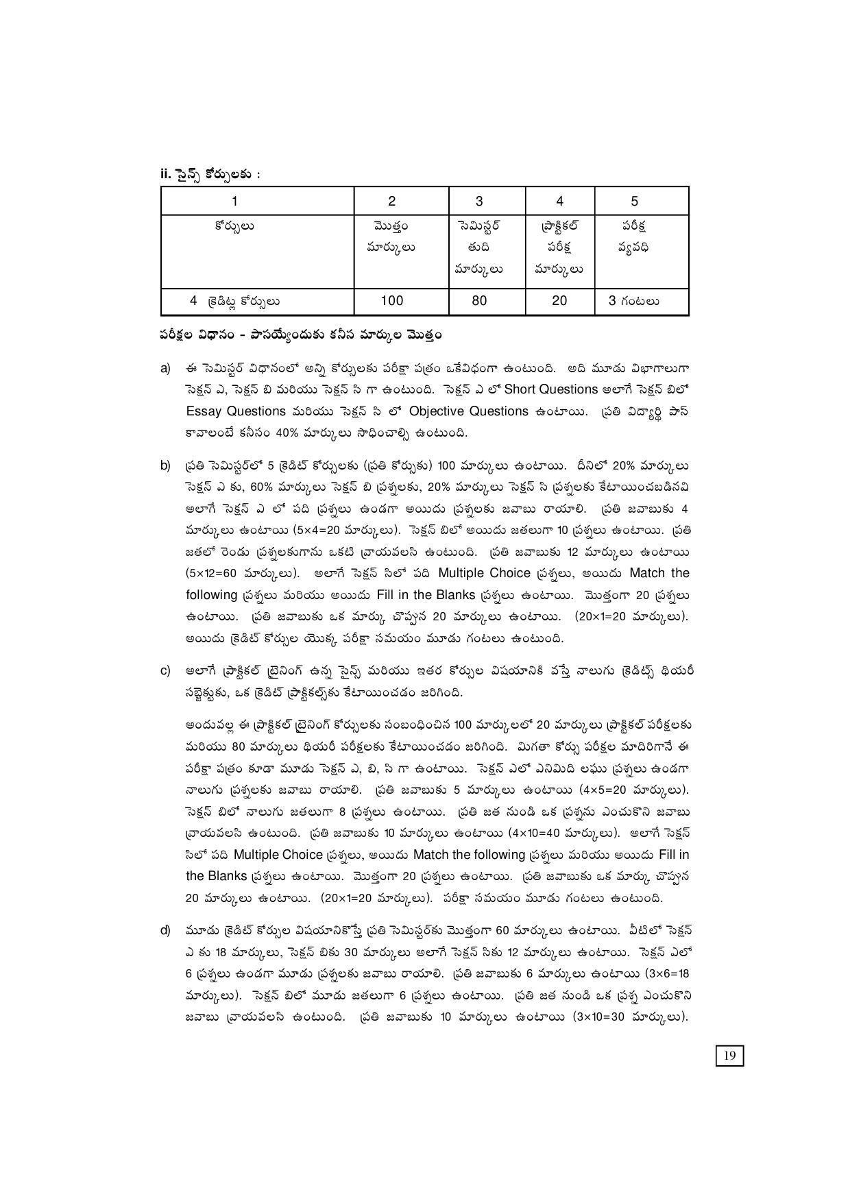 Dr. B.R. Ambedkar Open University (BRAOU) Hyderabad UG Prospectus - Page 27