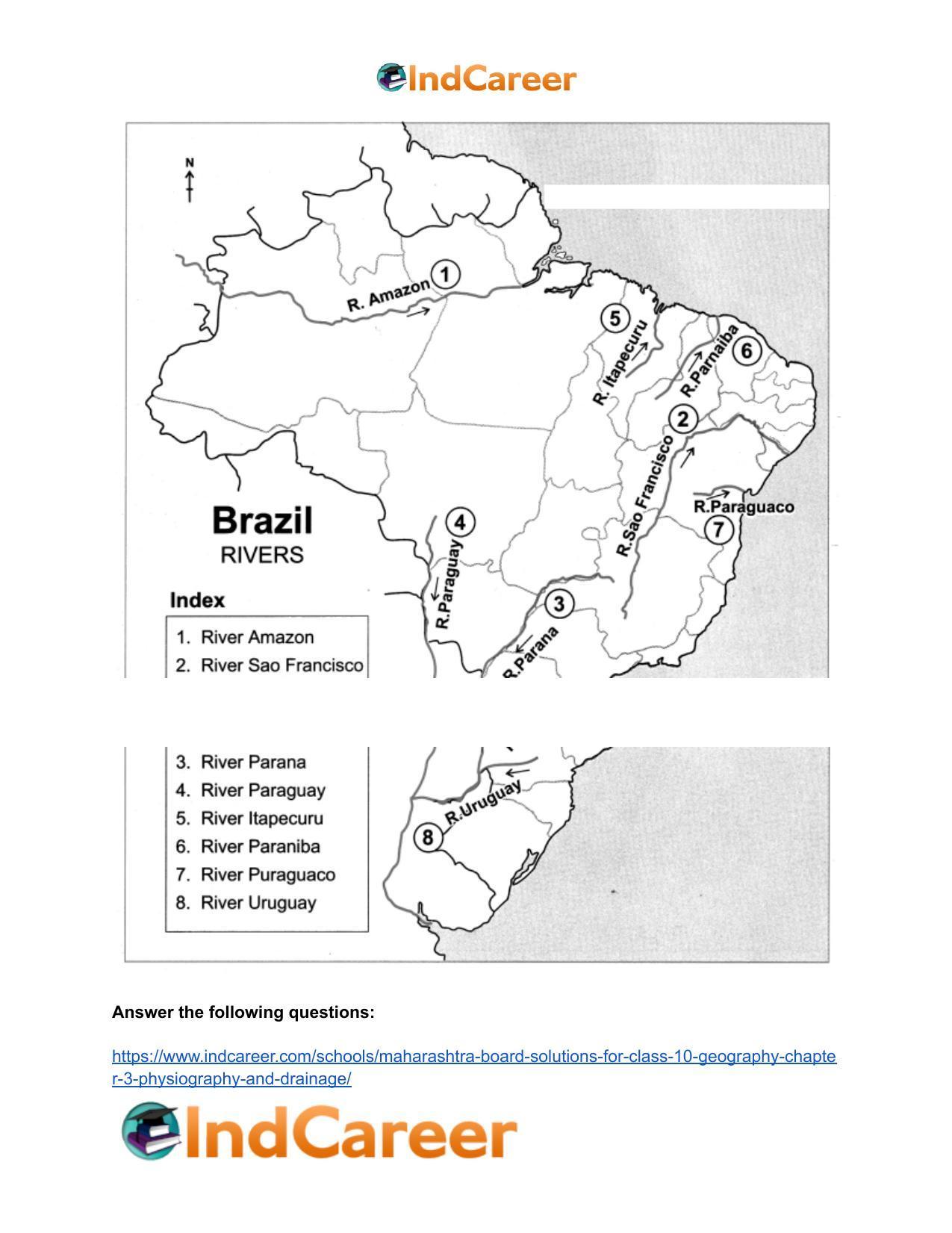 Maharashtra Board Solutions for Class 10- Geography: Chapter 3- Physiography and Drainage - Page 63