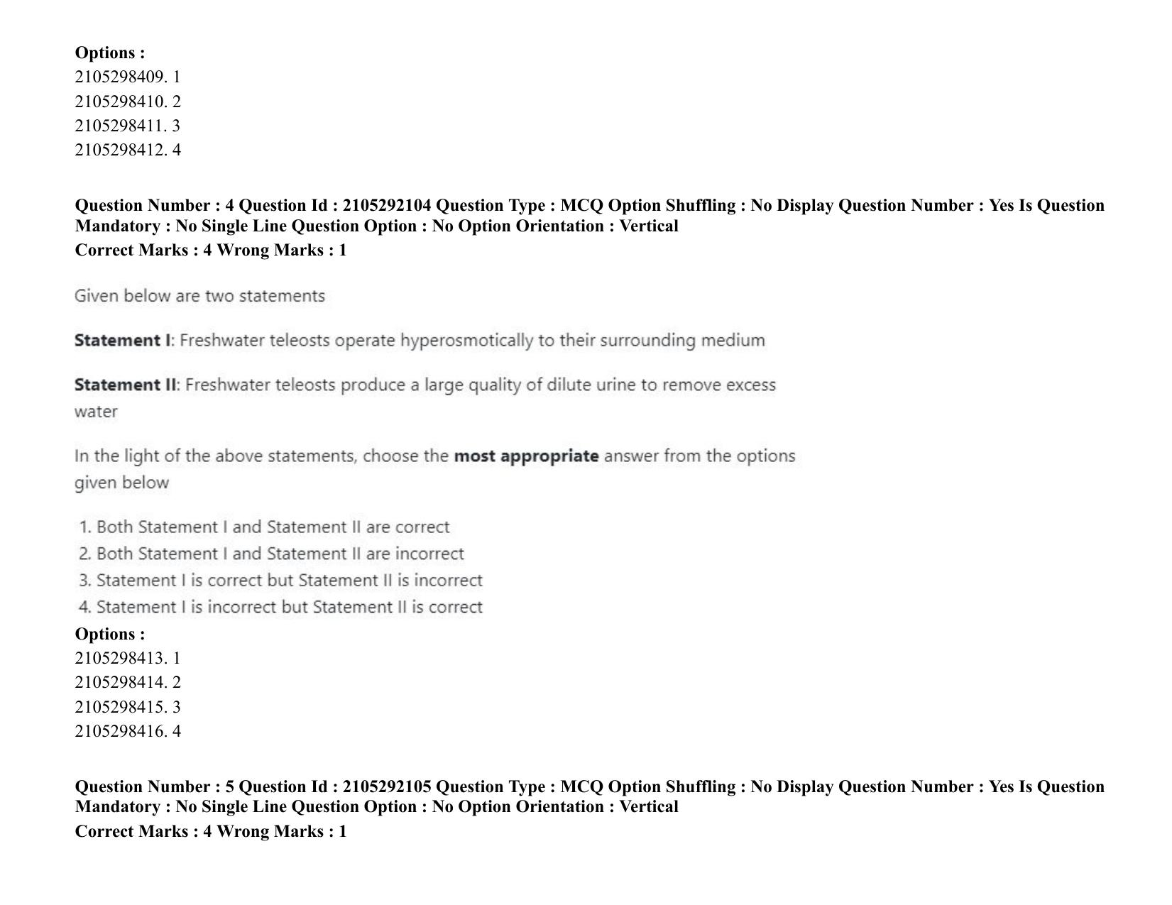 ICAR AIEEA PG 2020 FISHERIES SCIENCES Question Paper - Page 4