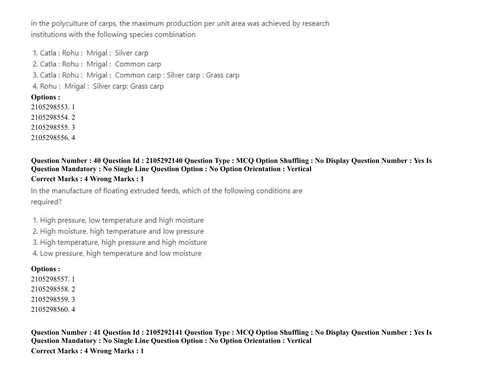 ICAR AIEEA PG 2020 FISHERIES SCIENCES Question Paper - Page 22