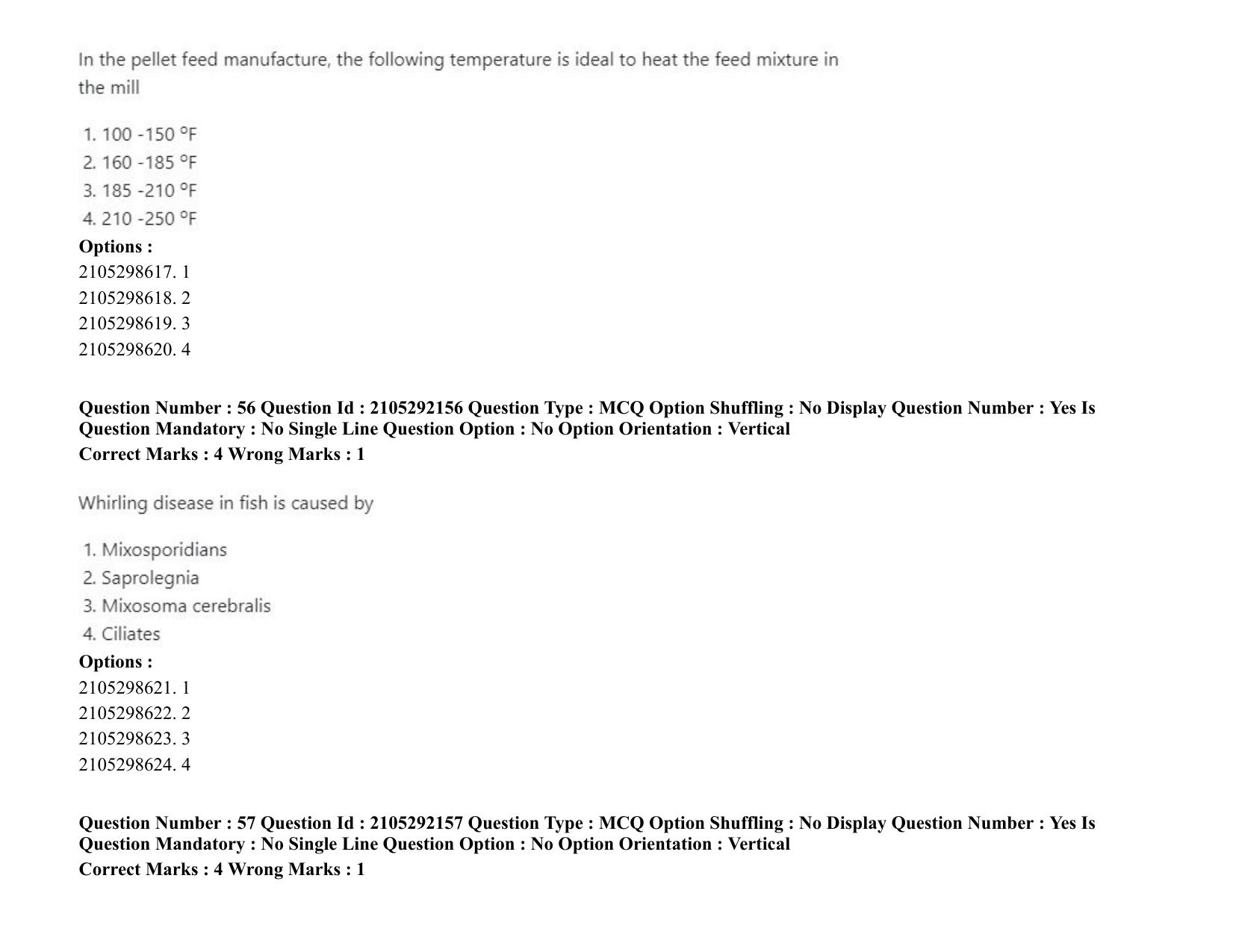 ICAR AIEEA PG 2020 FISHERIES SCIENCES Question Paper - Page 30