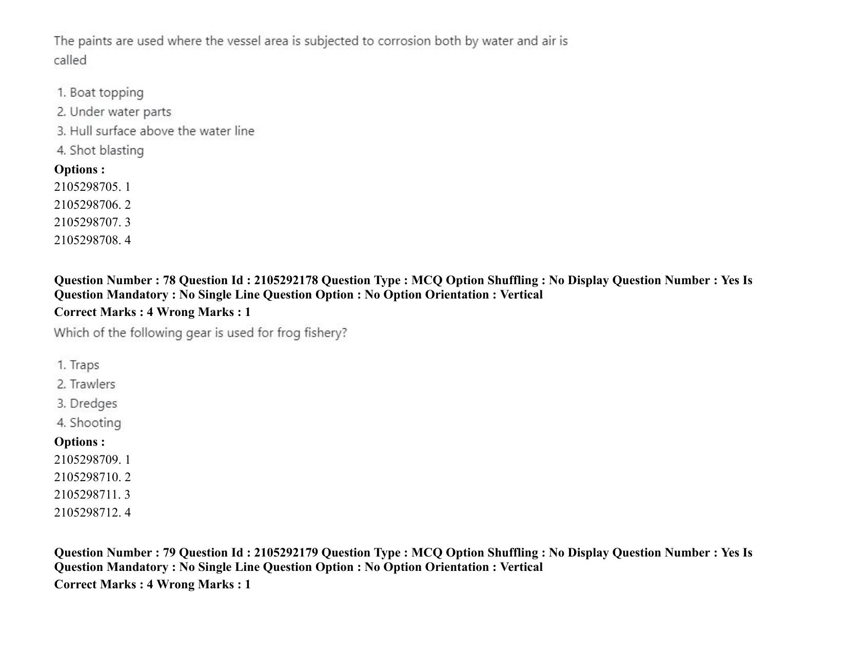 ICAR AIEEA PG 2020 FISHERIES SCIENCES Question Paper - Page 41