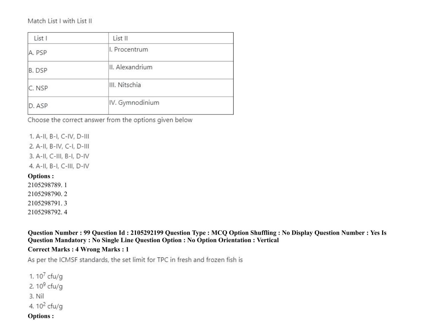 ICAR AIEEA PG 2020 FISHERIES SCIENCES Question Paper - Page 52