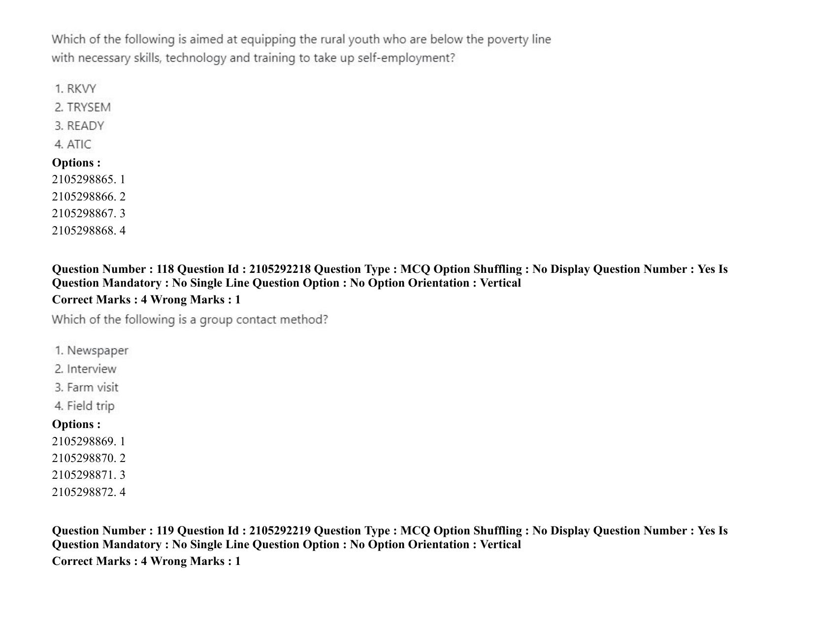 ICAR AIEEA PG 2020 FISHERIES SCIENCES Question Paper - Page 62