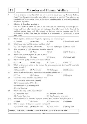 GSEB HSC Biology Question Paper (English Medium)- Chapter 11